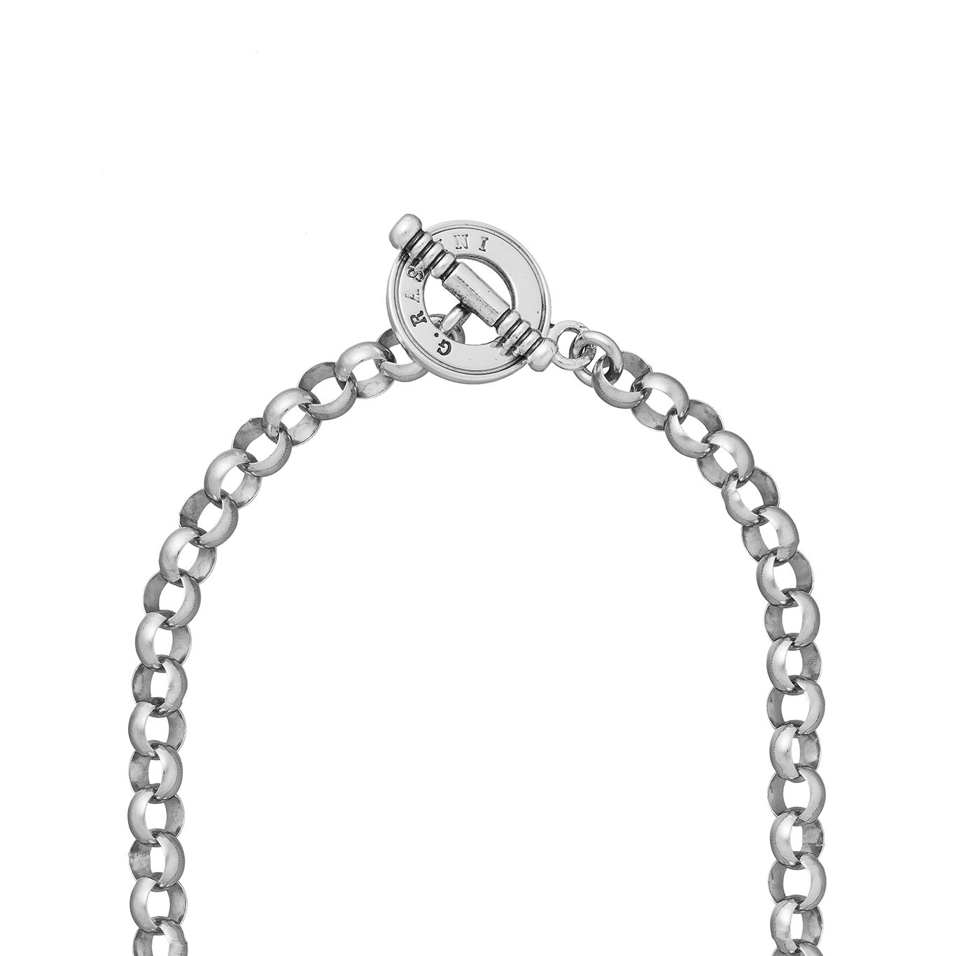 Bow T-Bar Necklace, Necklace in Sterling Silver_image number 1_Giovanni Raspini