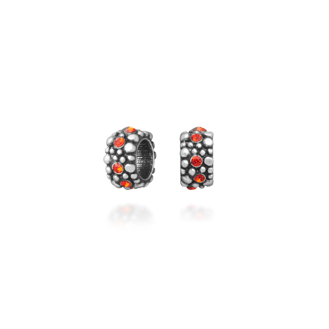 Bead Crystal Rot, Charm aus Silber 925 und Zirkone_image number 1_Giovanni Raspini