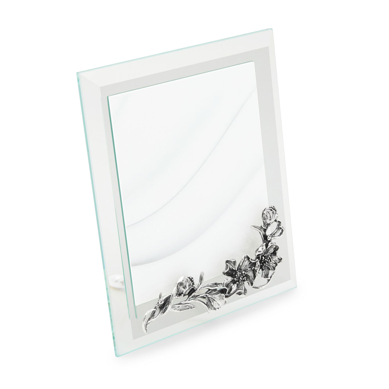 Orchids Medium Light Frame, Bevelled glass and silver frame_image number 2_Giovanni Raspini