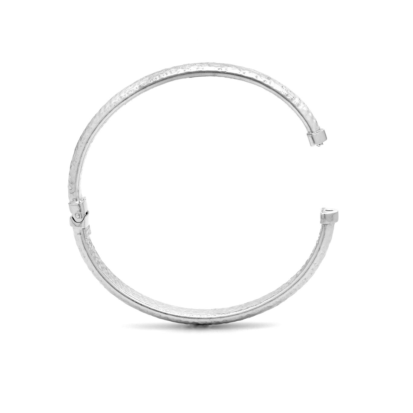 Moon Rock Medium Bangle, Bangle in Sterling Silver_image number 3_Giovanni Raspini