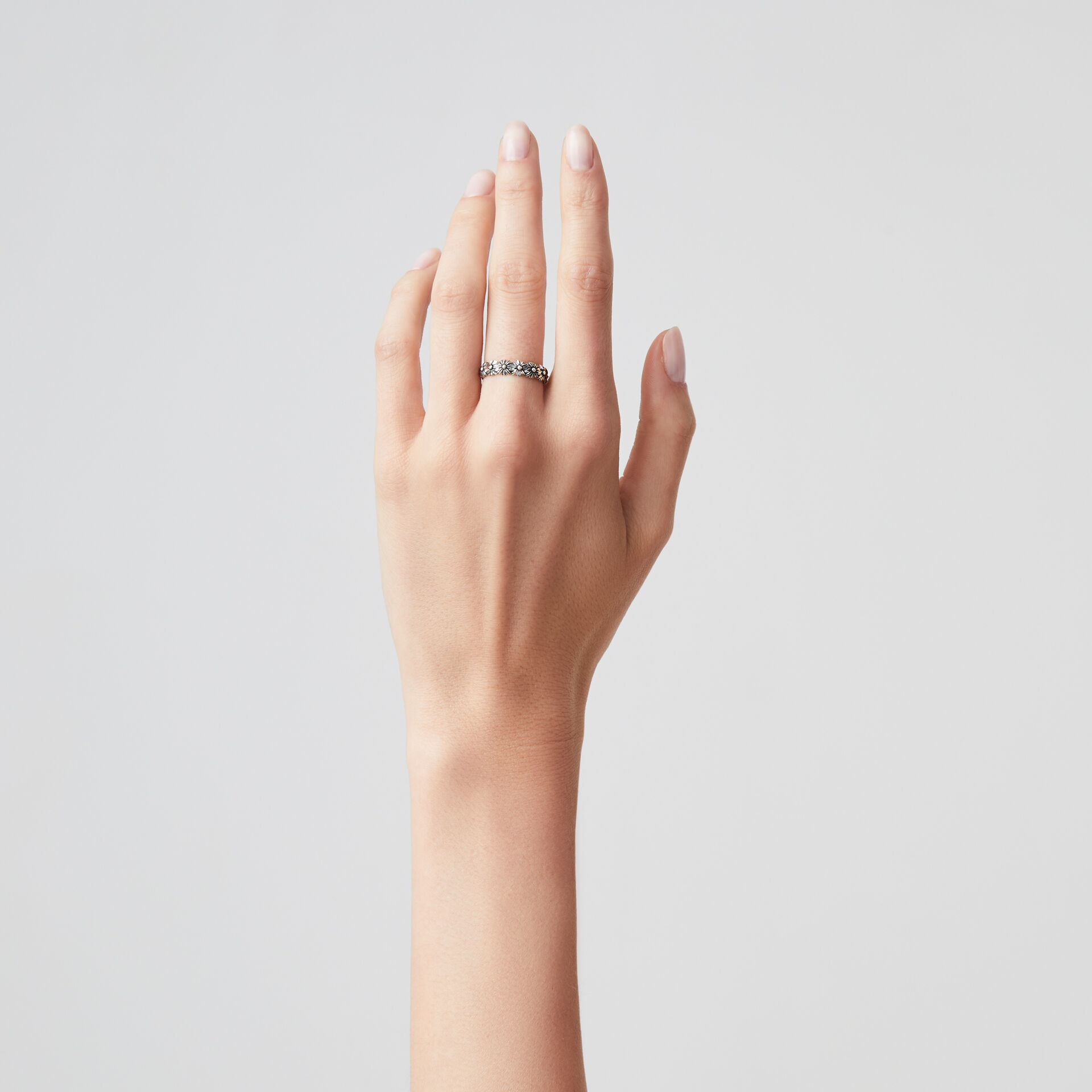 Anillo Banda Margaritas Shine image number 1
