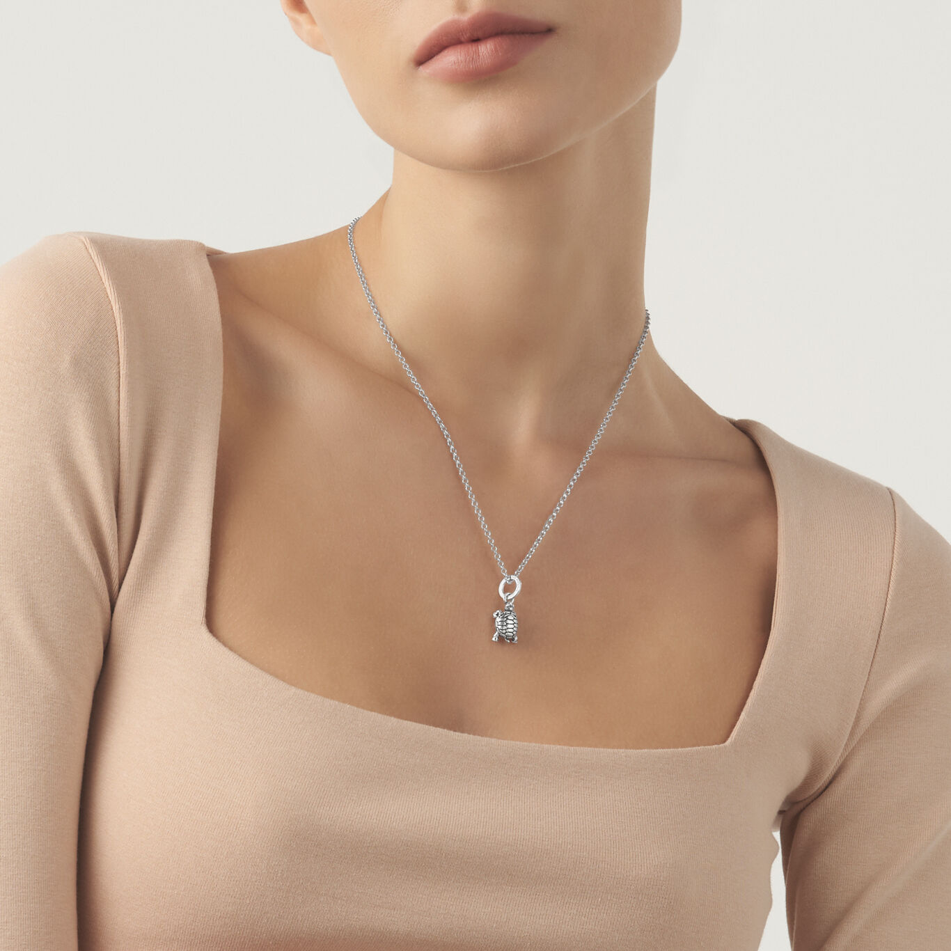 Turtle Charm, Charm in Sterling Silver_image number 1_Giovanni Raspini