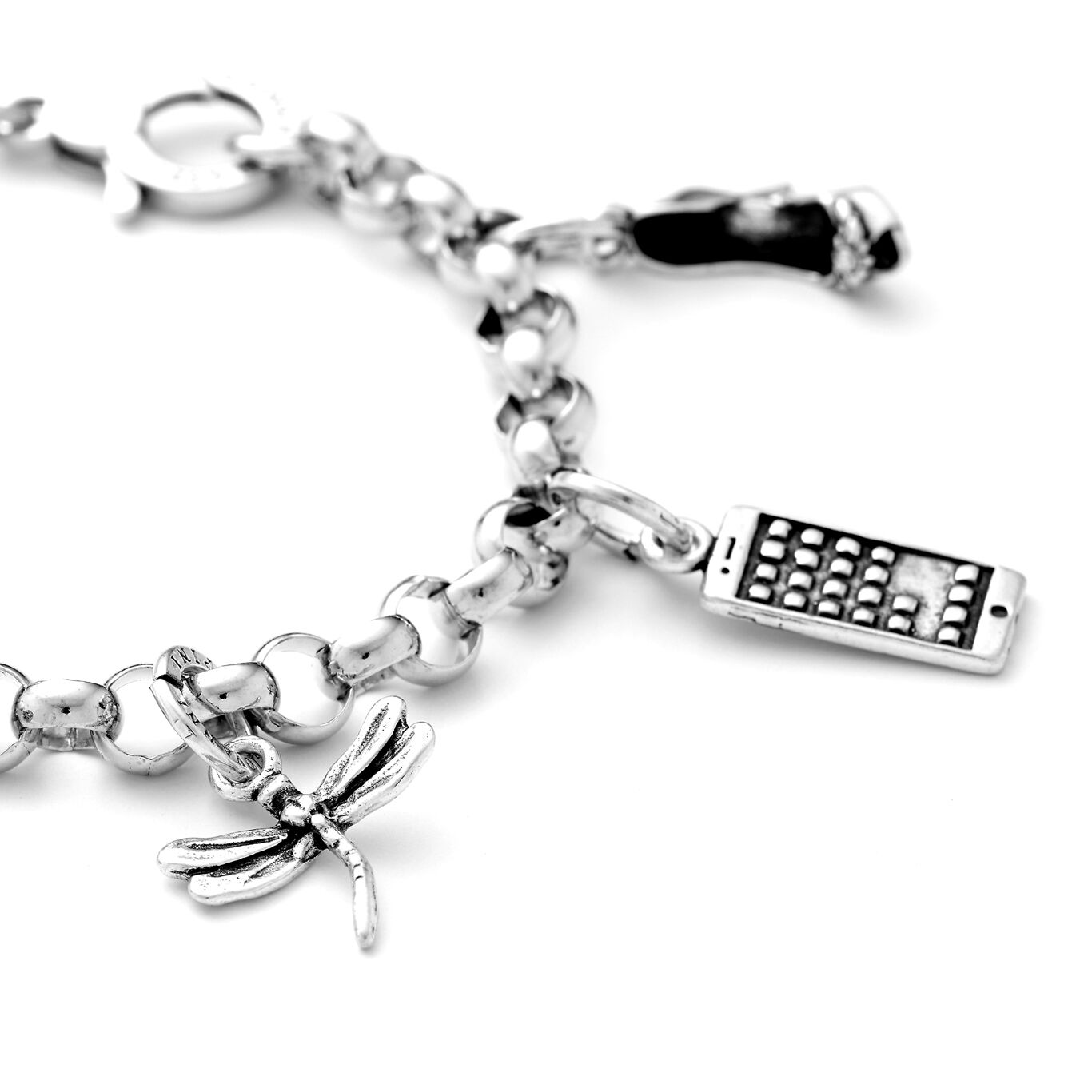 Dragonfly Charm, Charm in Sterling Silver_image number 2_Giovanni Raspini
