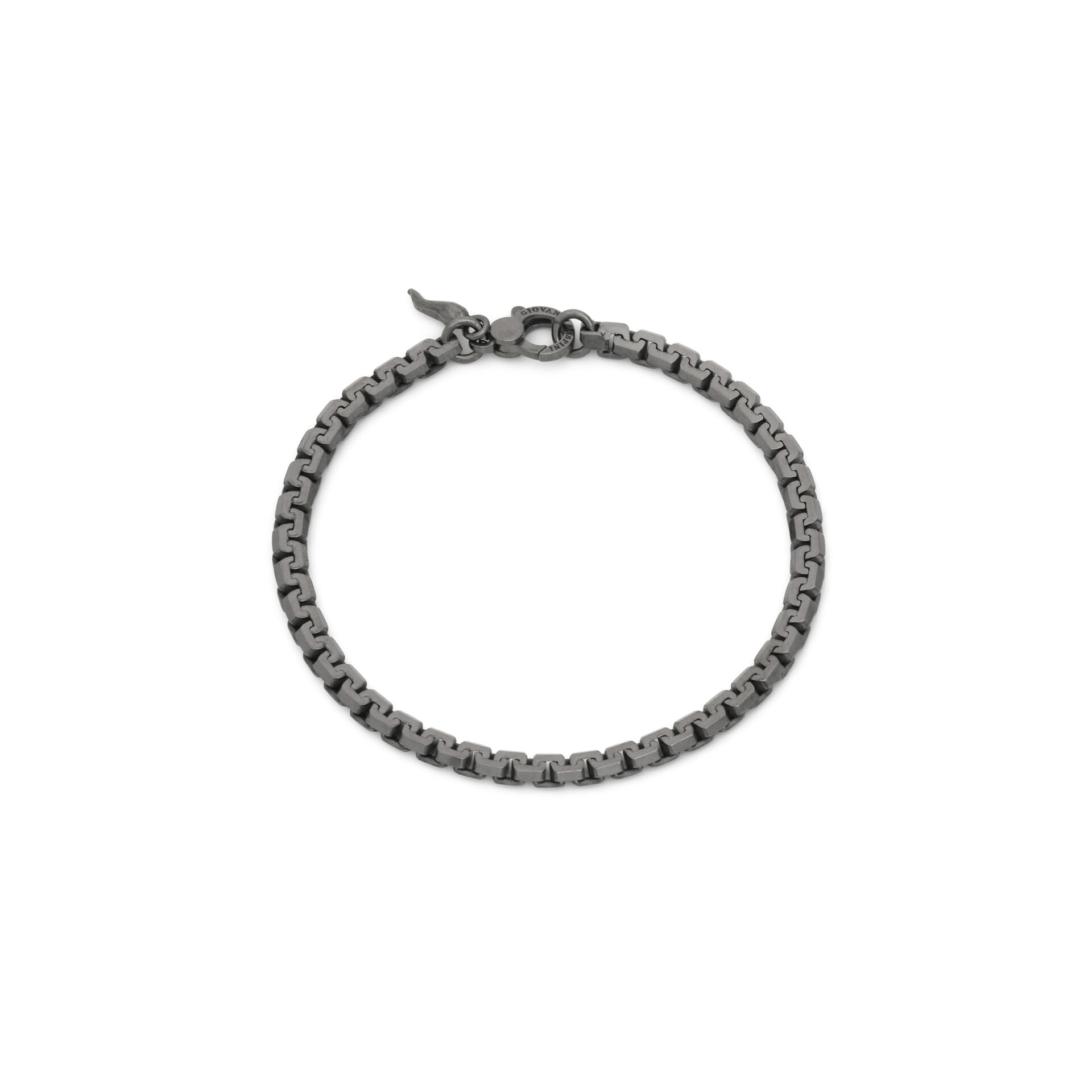 Pulsera De Malla Griega Negra image number 0