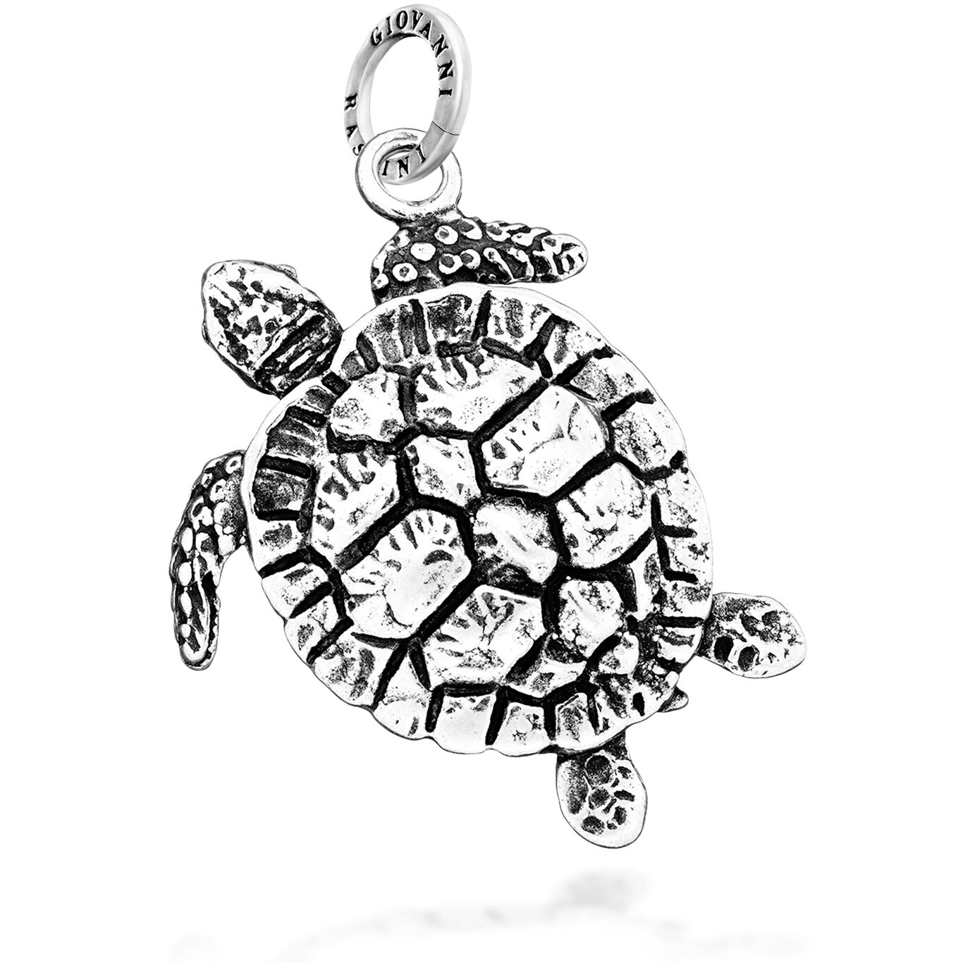 Big Sea Turtle Charm, Charm in Sterling Silver_image number 0_Giovanni Raspini