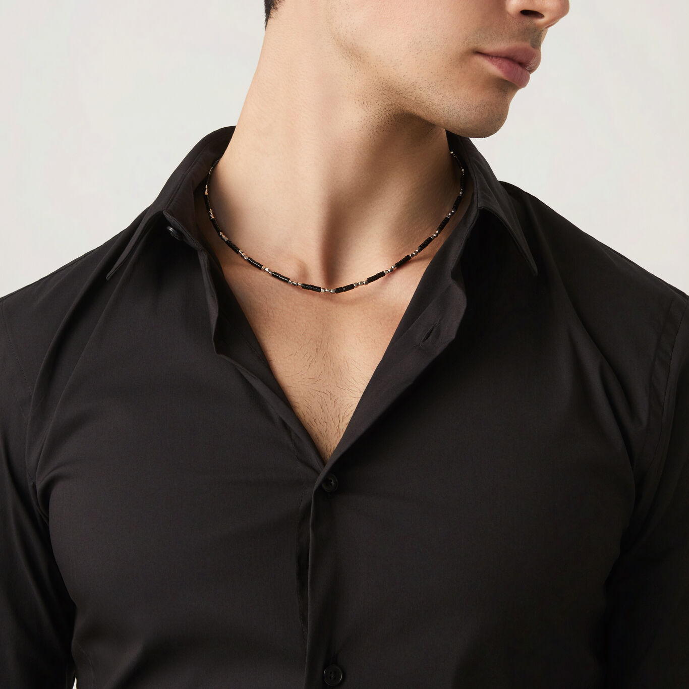Onyx and Cubes Necklace