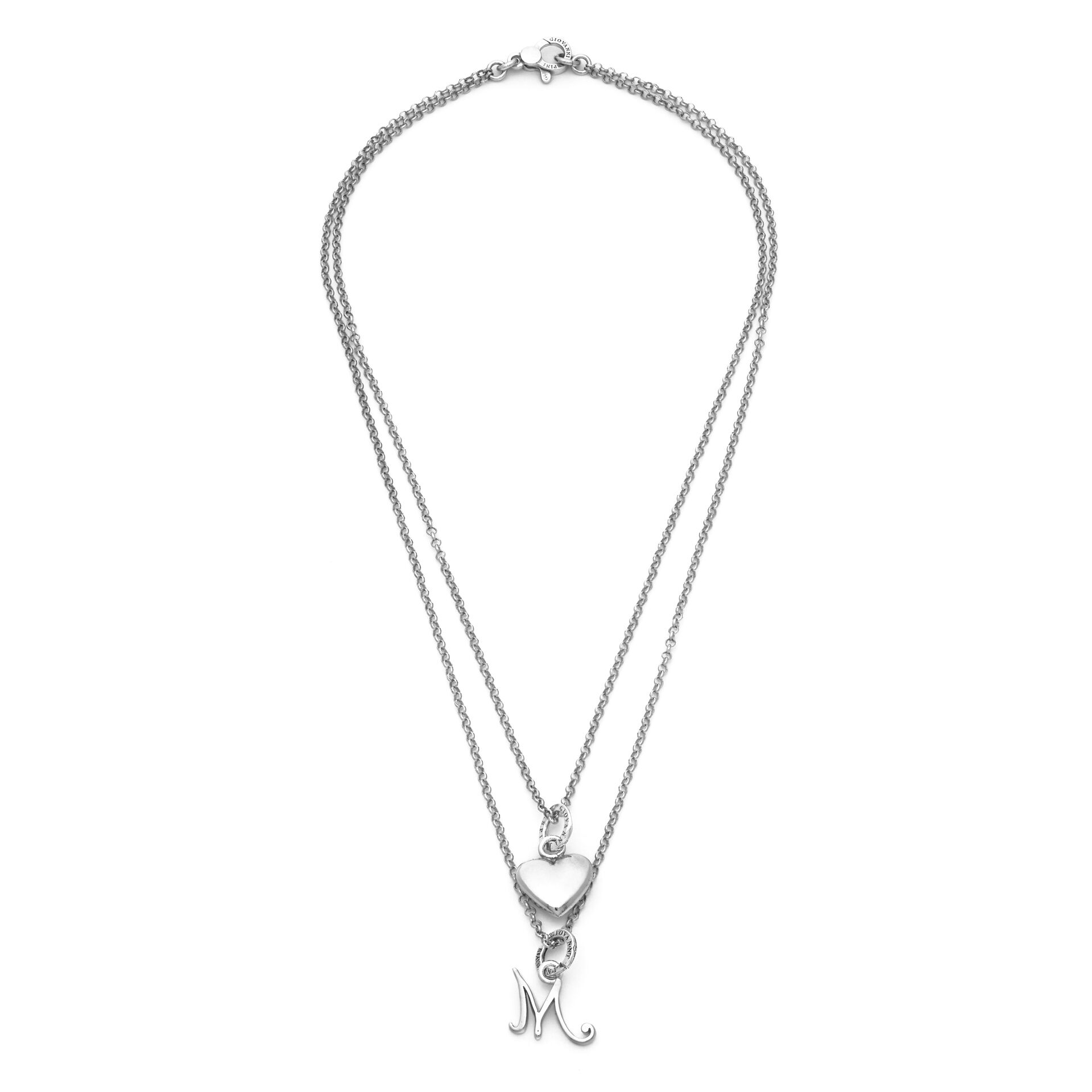 Heart and Letter Necklace M image number 1