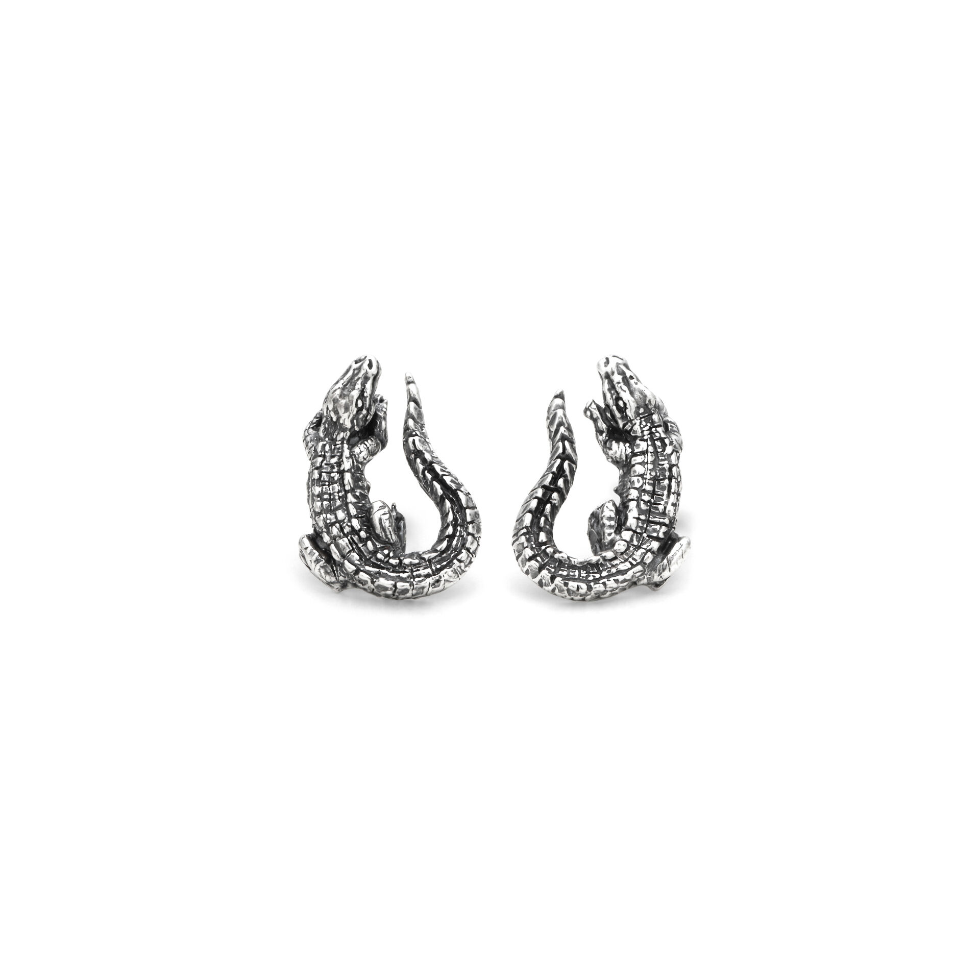 Crocodile Stud Earrings image number 0