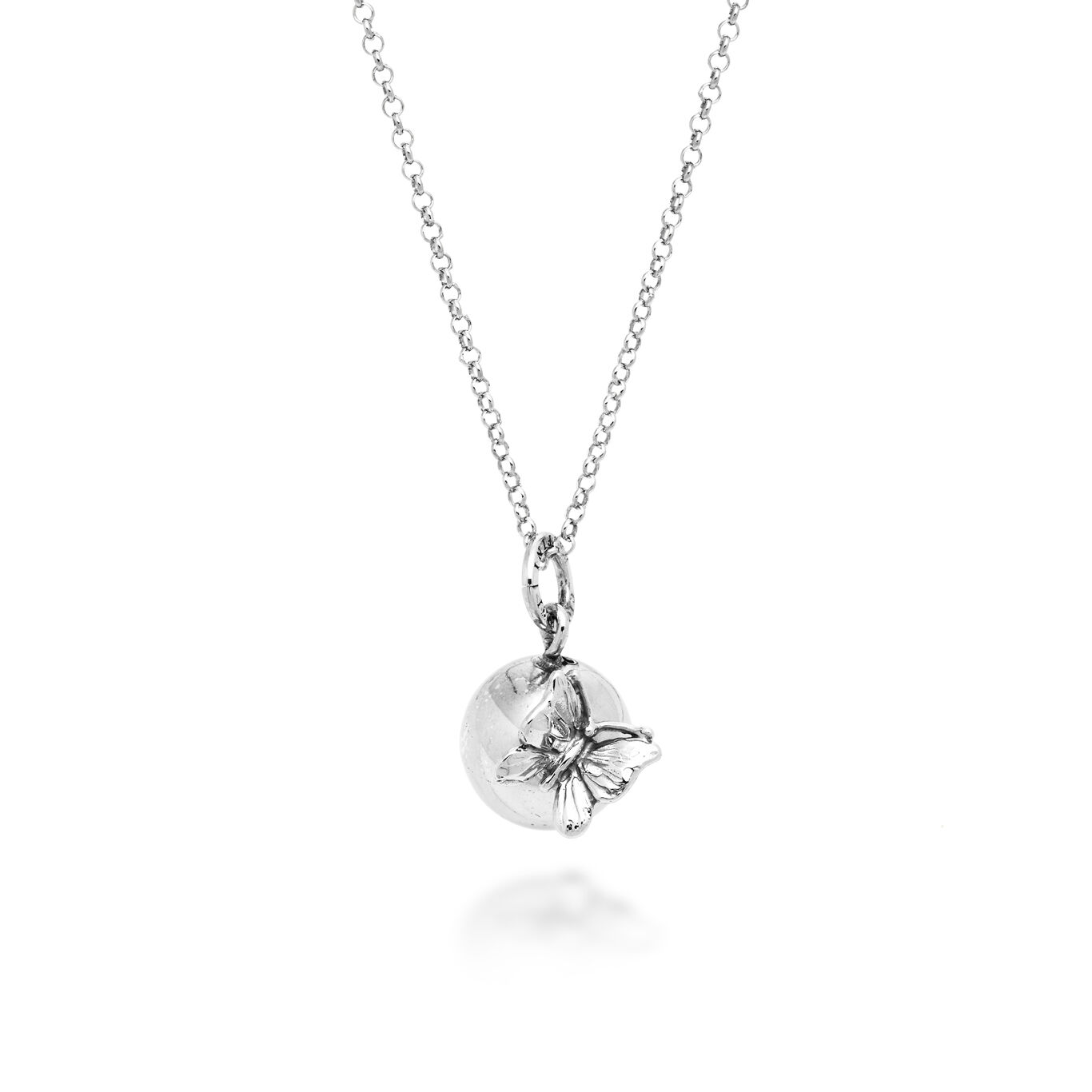 Call Angels Butterfly Necklace, Серебряное ожерелье 925 пробы_image number 0_Giovanni Raspini