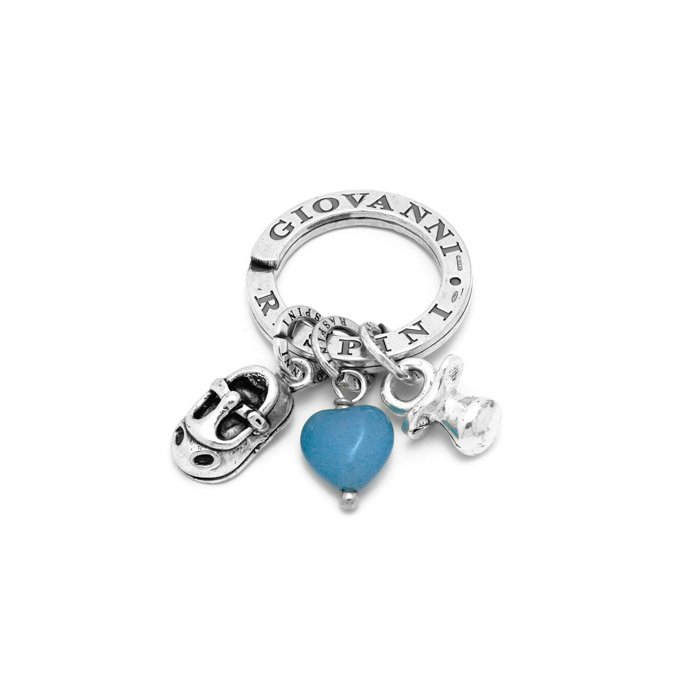 Baby Boy First Steps Key Ring