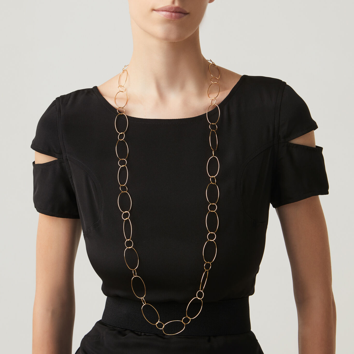 Superlight Necklace, Necklace in gold-plated Sterling Silver_image number 0_Giovanni Raspini