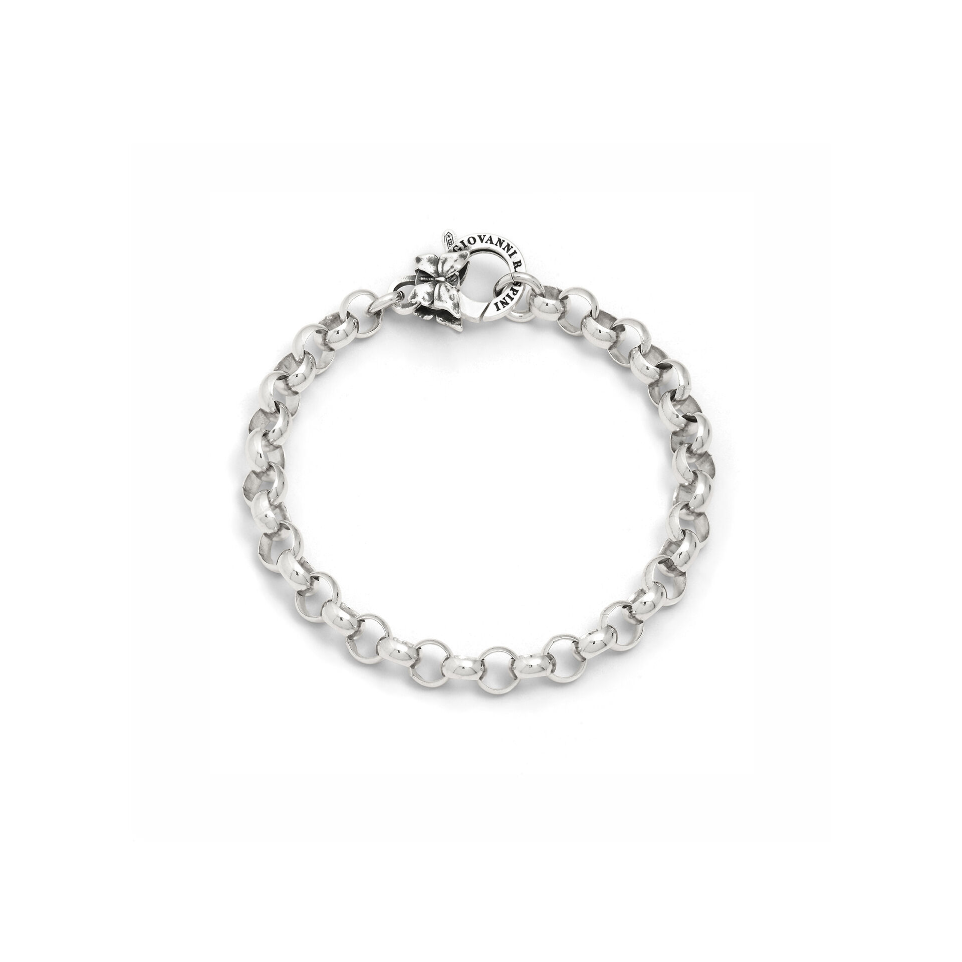 Bracelet Mailles Jaseron Fermoir Papillon image number 0