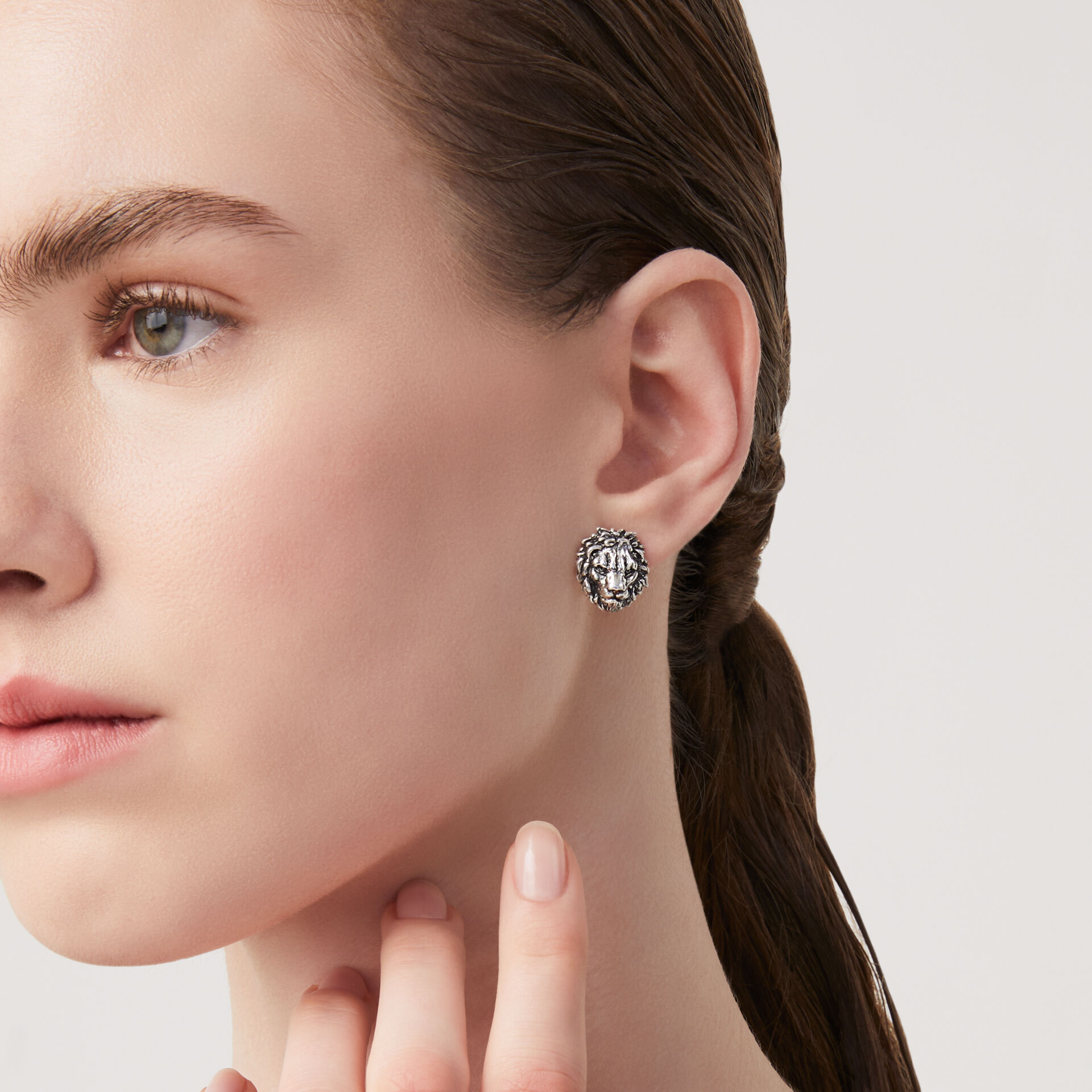 Lion Heads Earrings image number 1