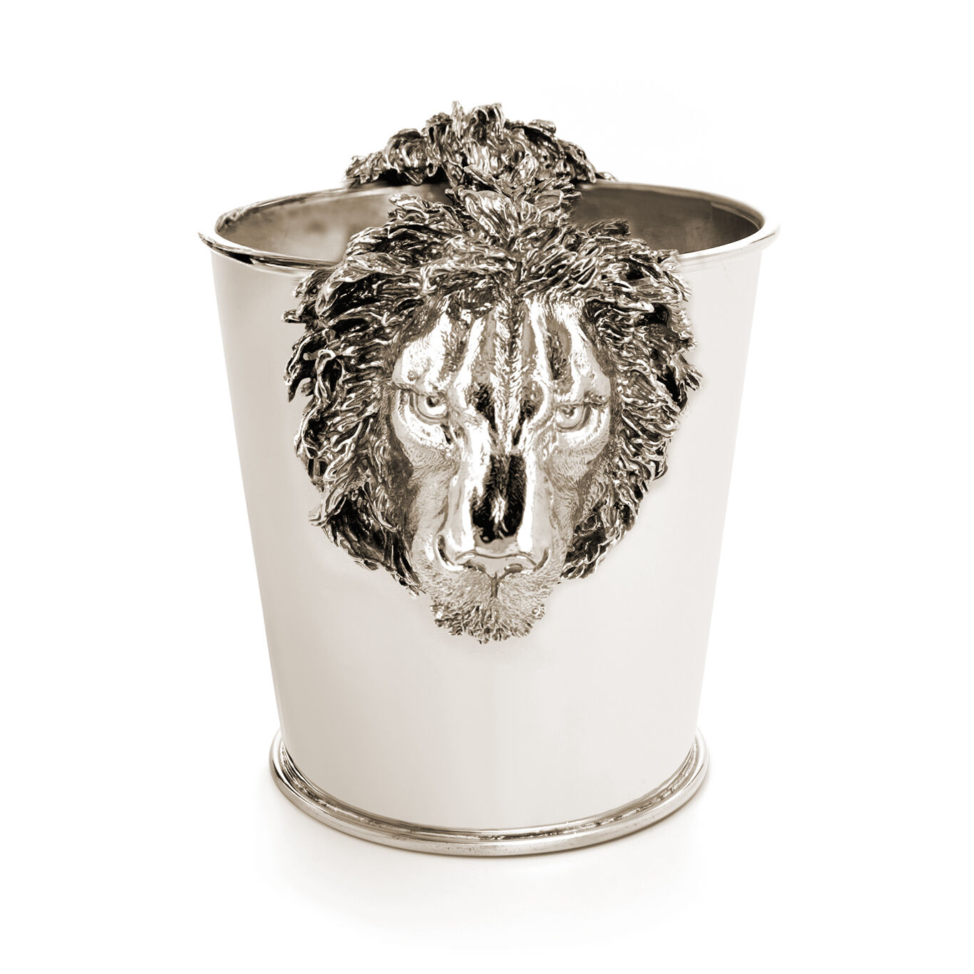 Lion Heads Champagne Bucket, Champagne Bucket in bronzobianco_image number 3_Giovanni Raspini