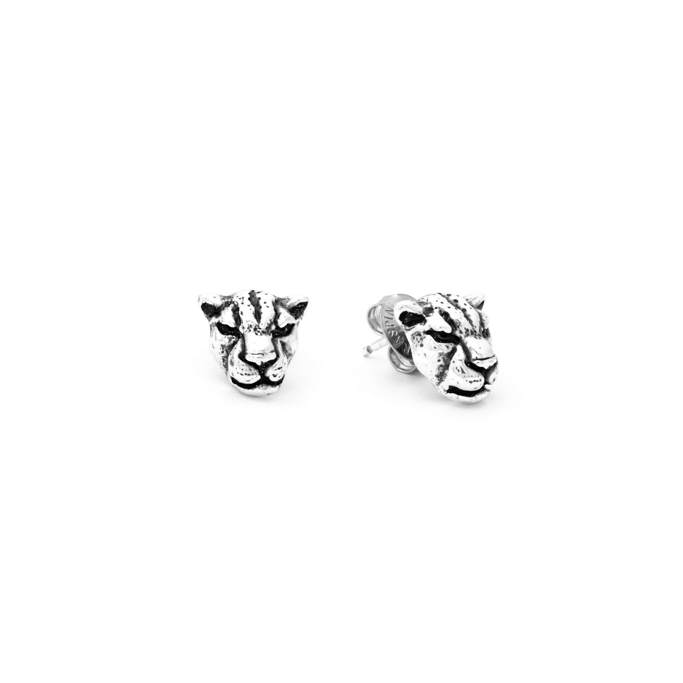 Leopard Head Earrings, Earrings in Sterling Silver_image number 2_Giovanni Raspini