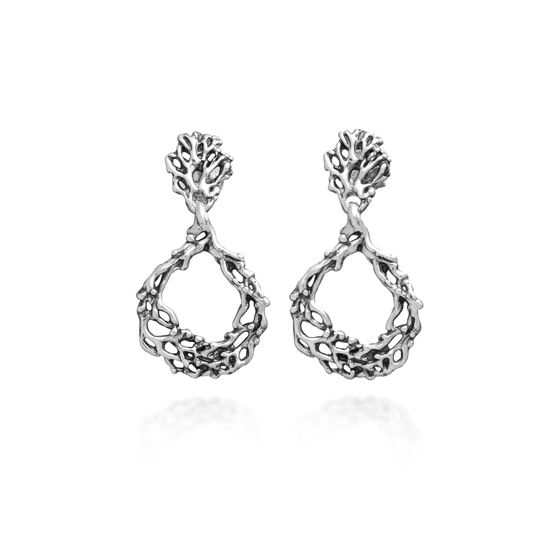 Boucles D&rsquo;Oreilles Pendantes Corail image number 0