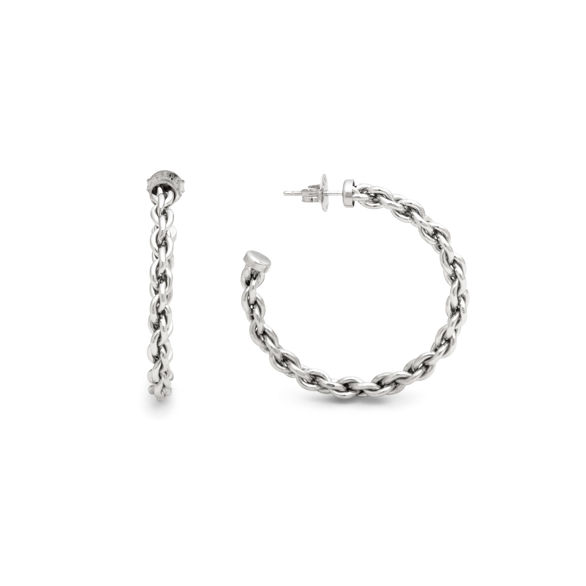 Pendientes Aros Cadena Grandes image number 2