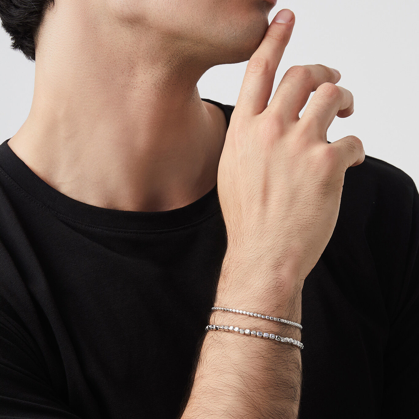 Dice Set, Bracelets in Sterling Silver_image number 1_Giovanni Raspini