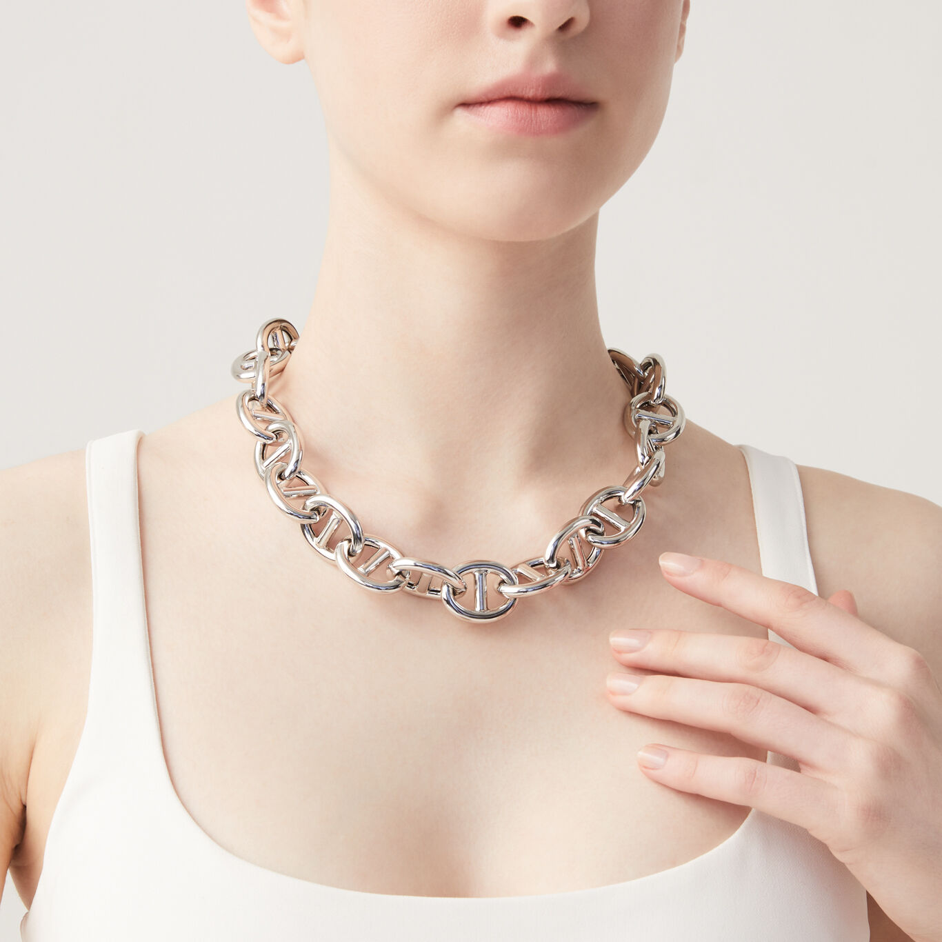 Collana Maglia Marina Grande, Collana in Argento 925_image number 1_Giovanni Raspini