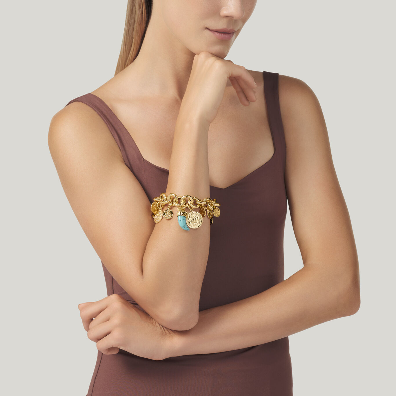 Pueblo Coins Big Bracelet