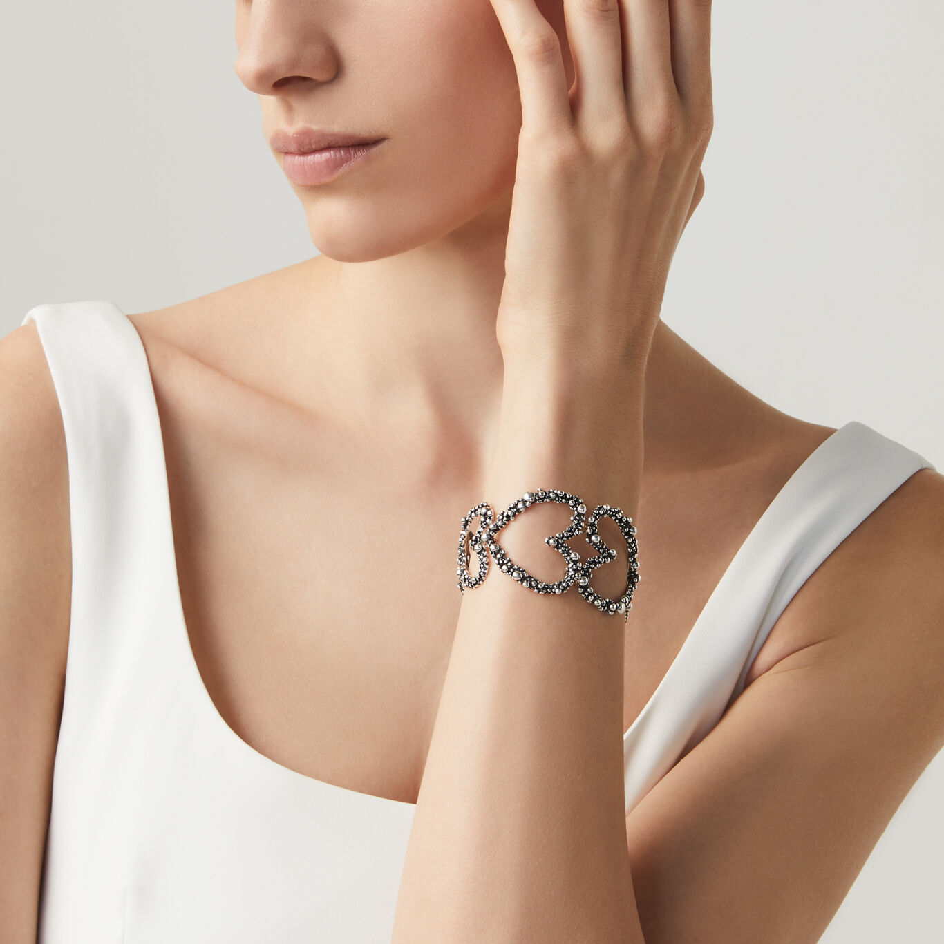 Pulsera Corazones Perlage