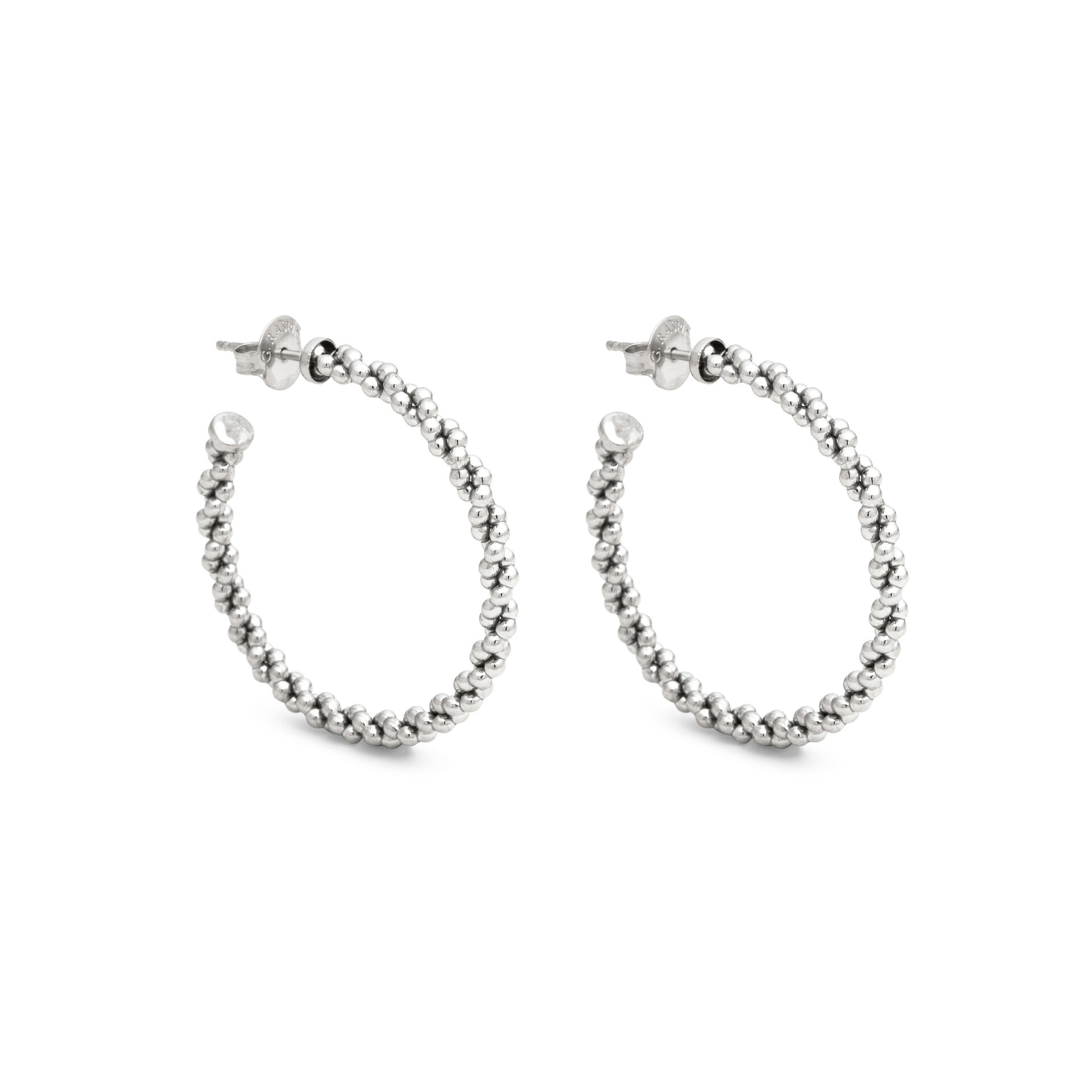 Wheat Chain Big Hoop Earrings image number 0