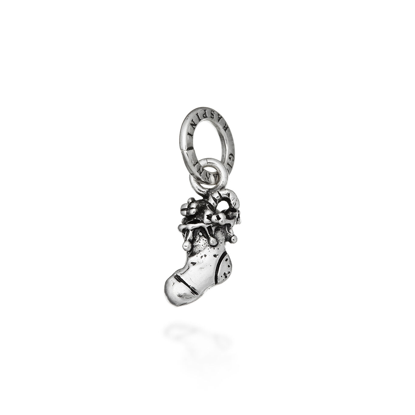 Christmas Stocking Charm, Charm in Sterling Silver_image number 0_Giovanni Raspini