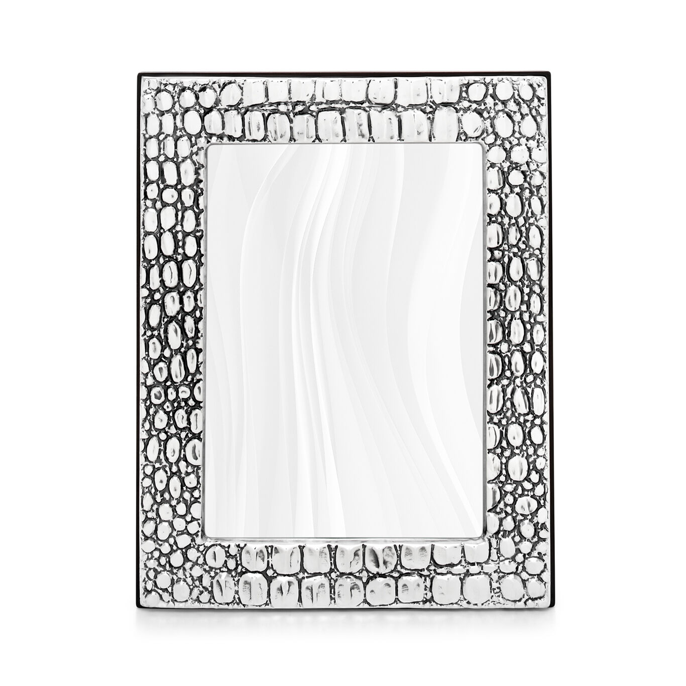 Crocodile Medium Frame, Silver frame_image number 0_Giovanni Raspini