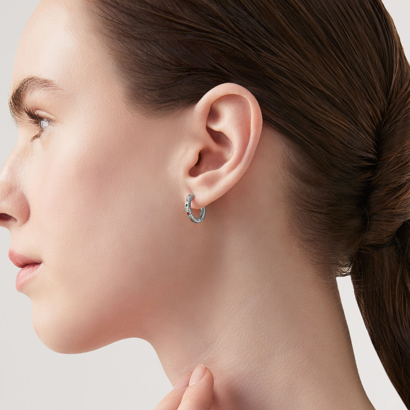 Huggie Crystal Coloured Earrings