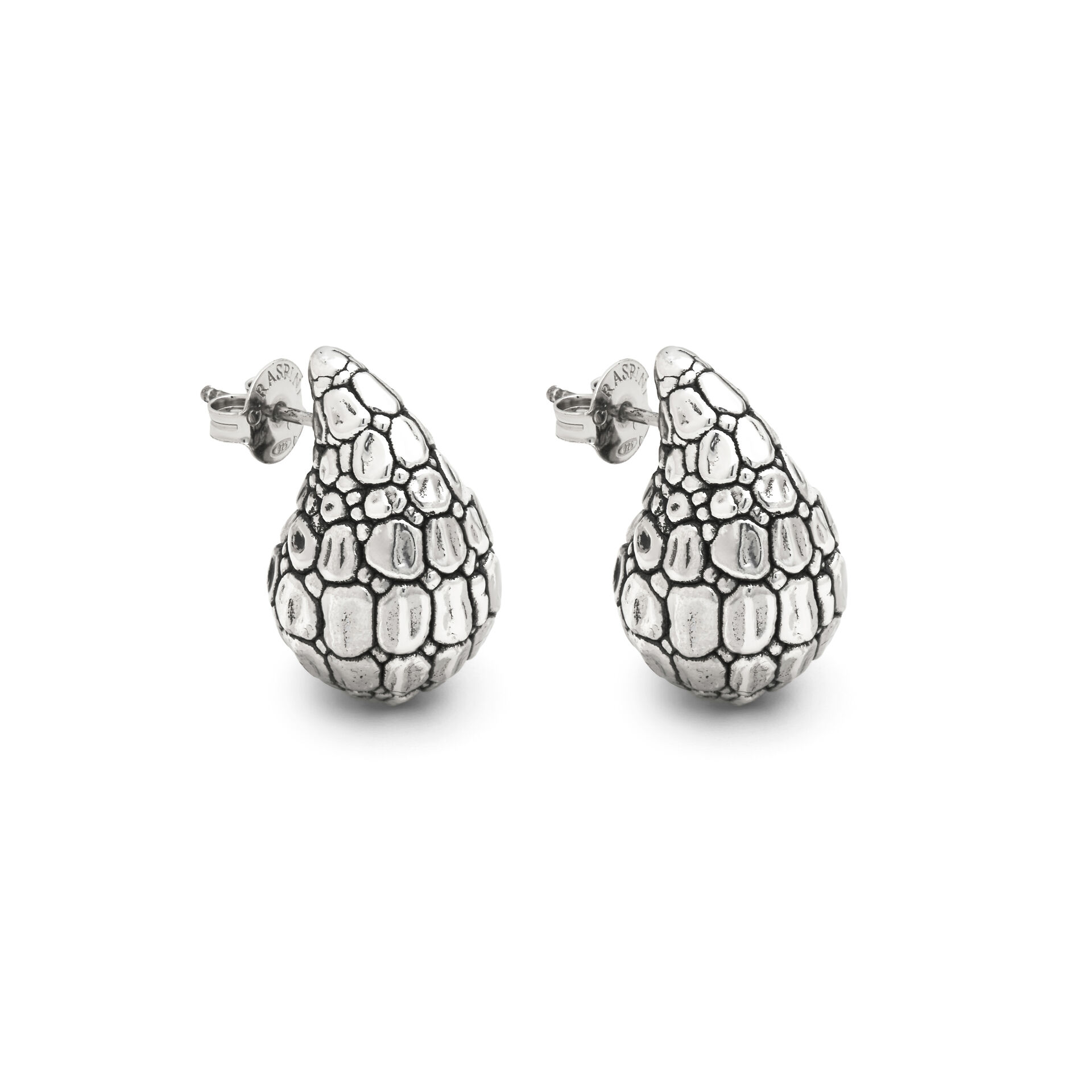 Croco Droplet Small Earrings image number 0