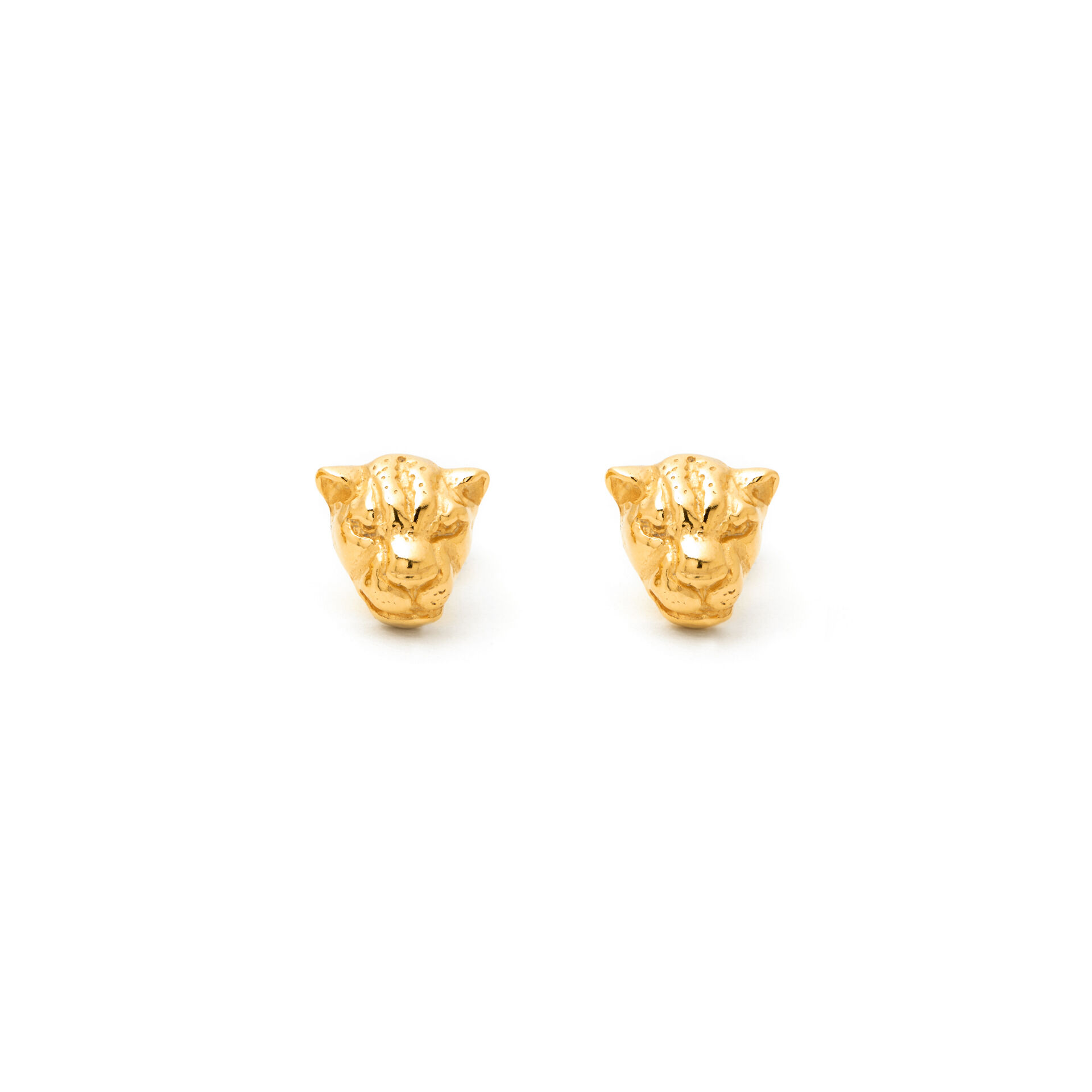 Leopard Head Earrings image number 0