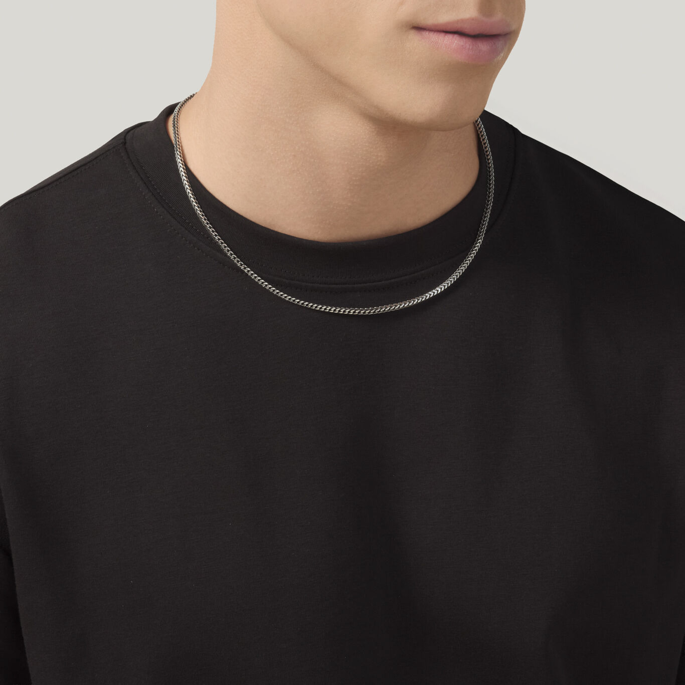 Square Curb Chain Small Necklace