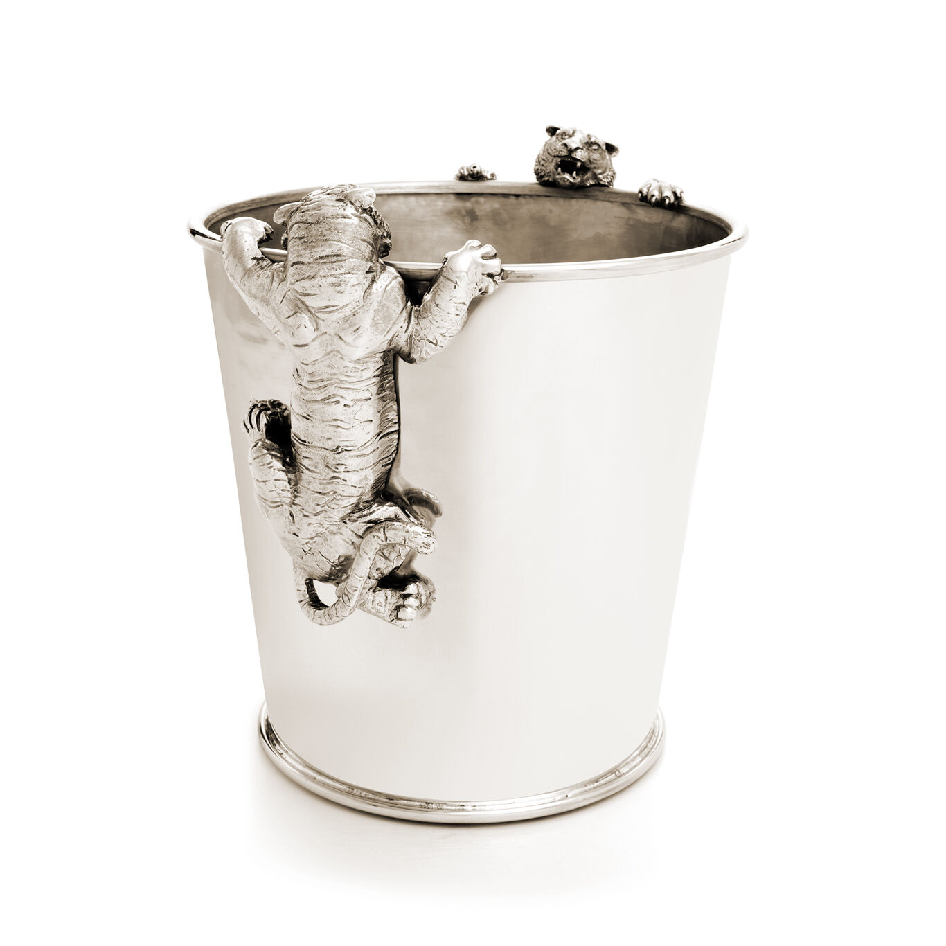 Seau Champagne Tigres, Seau &agrave; Champagne en bronzobianco_image number 3_Giovanni Raspini