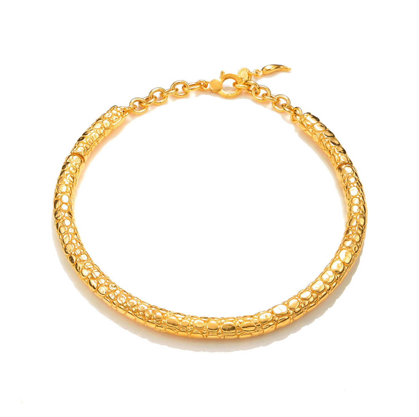 Croco Light Necklace, Necklace in gold-plated Sterling Silver_image number 0_Giovanni Raspini