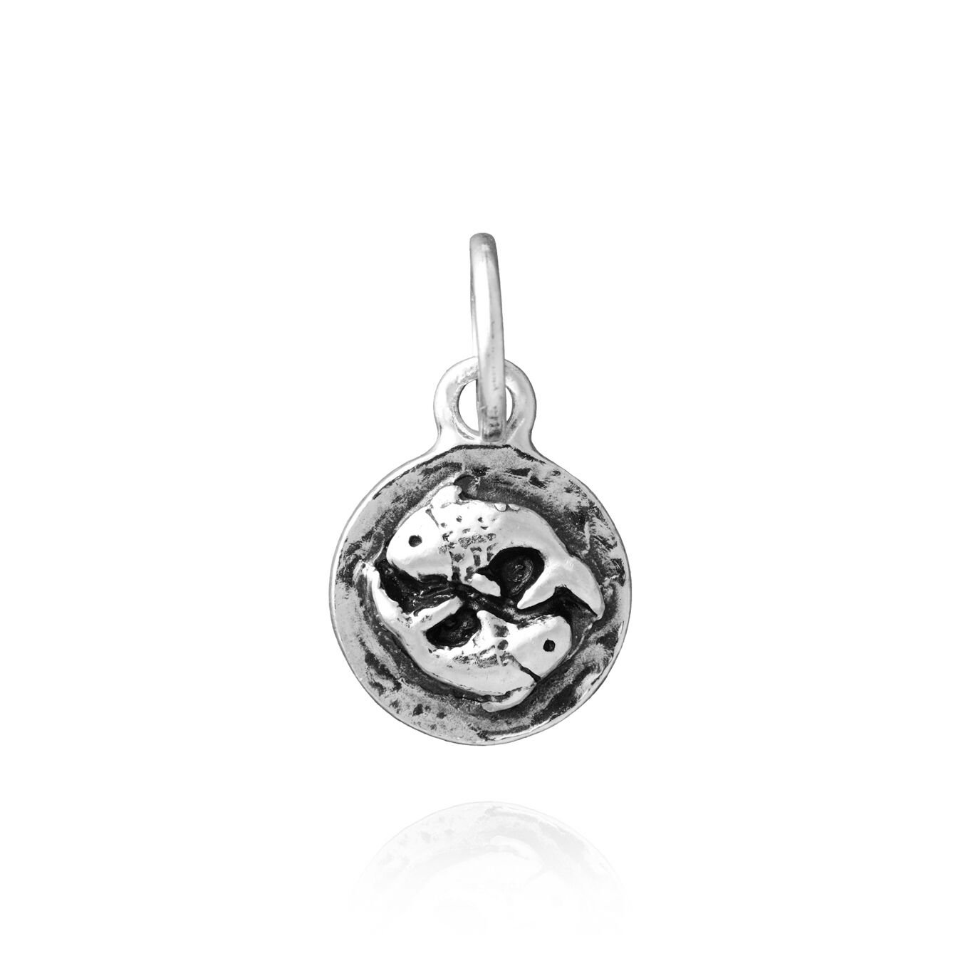 Pisces Zodiac Charm, Charm in Sterling Silver_image number 0_Giovanni Raspini