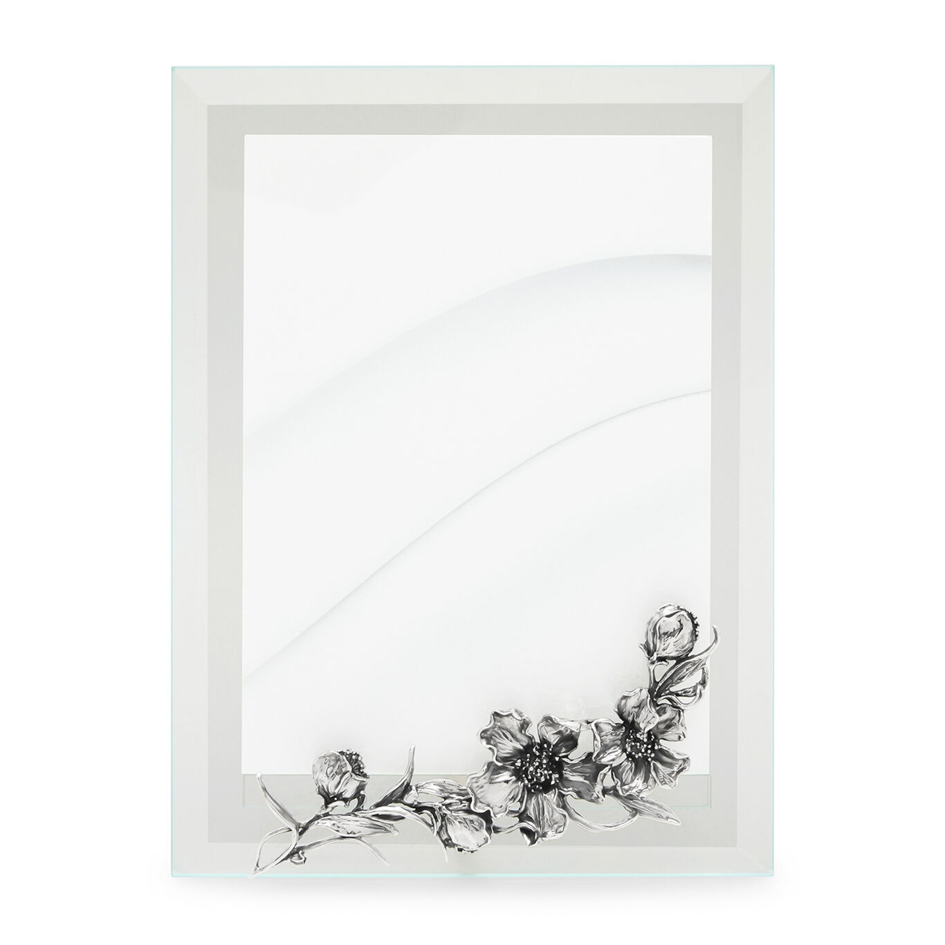 Cadre Encercl&eacute; Lumi&egrave;re Orchid&eacute;e, Grand Mod&egrave;le, Cadre en argent et verre biseaut&eacute;_image number 0_Giovanni Raspini