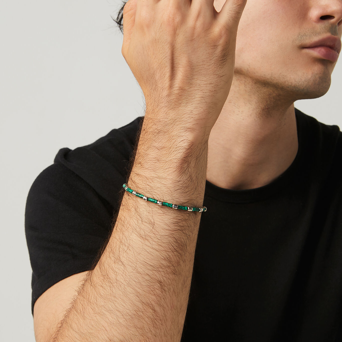 Armband Tango Malachit, Armband aus Silber 925 und Malachit_image number 1_Giovanni Raspini