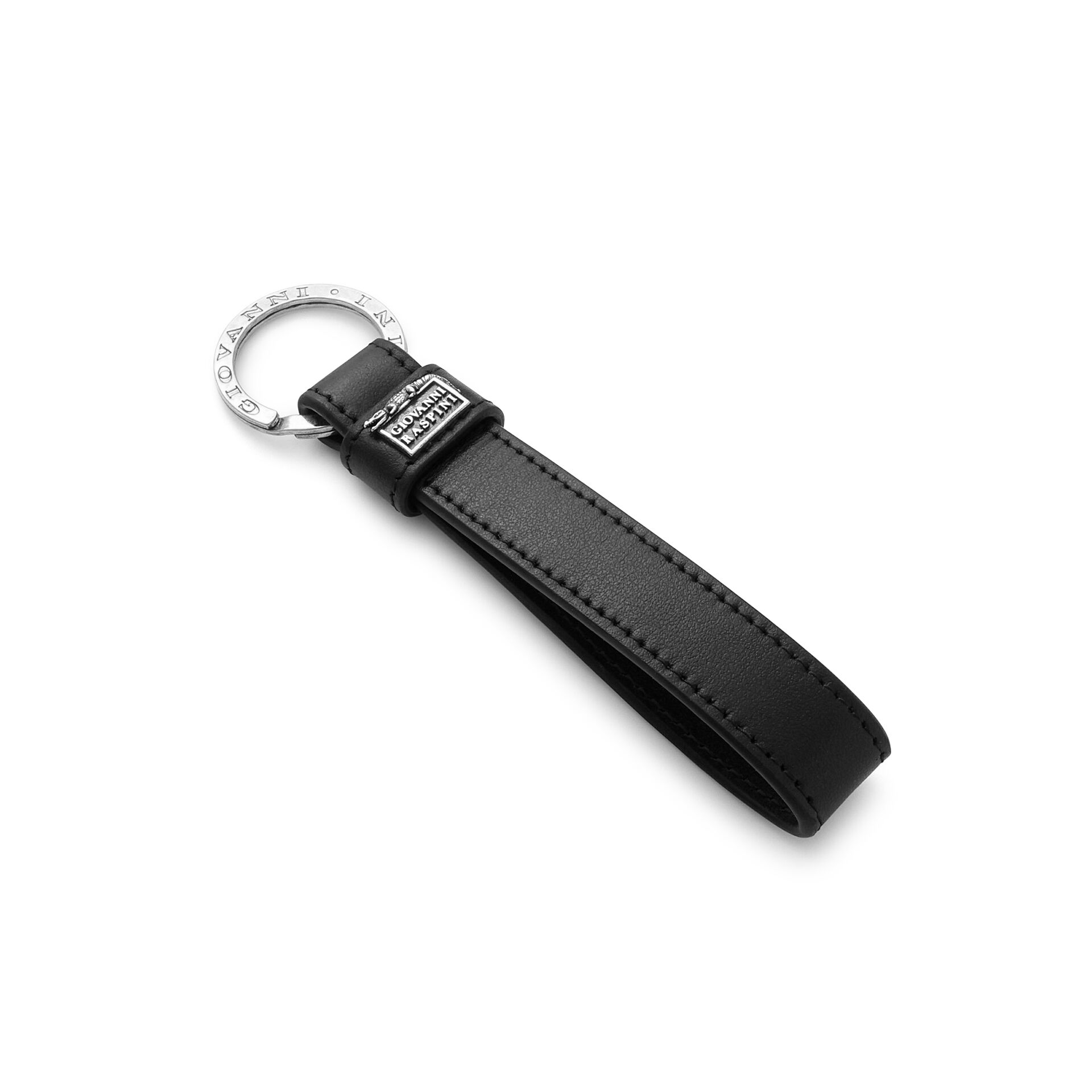 Smooth Leather Key Ring image number 0