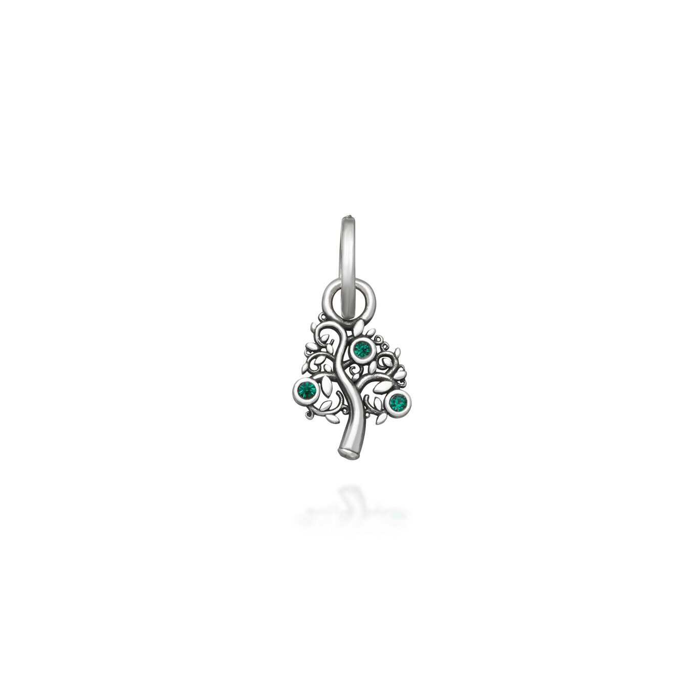 Mini Charm Tree Of Life Crystal Gr&uuml;n