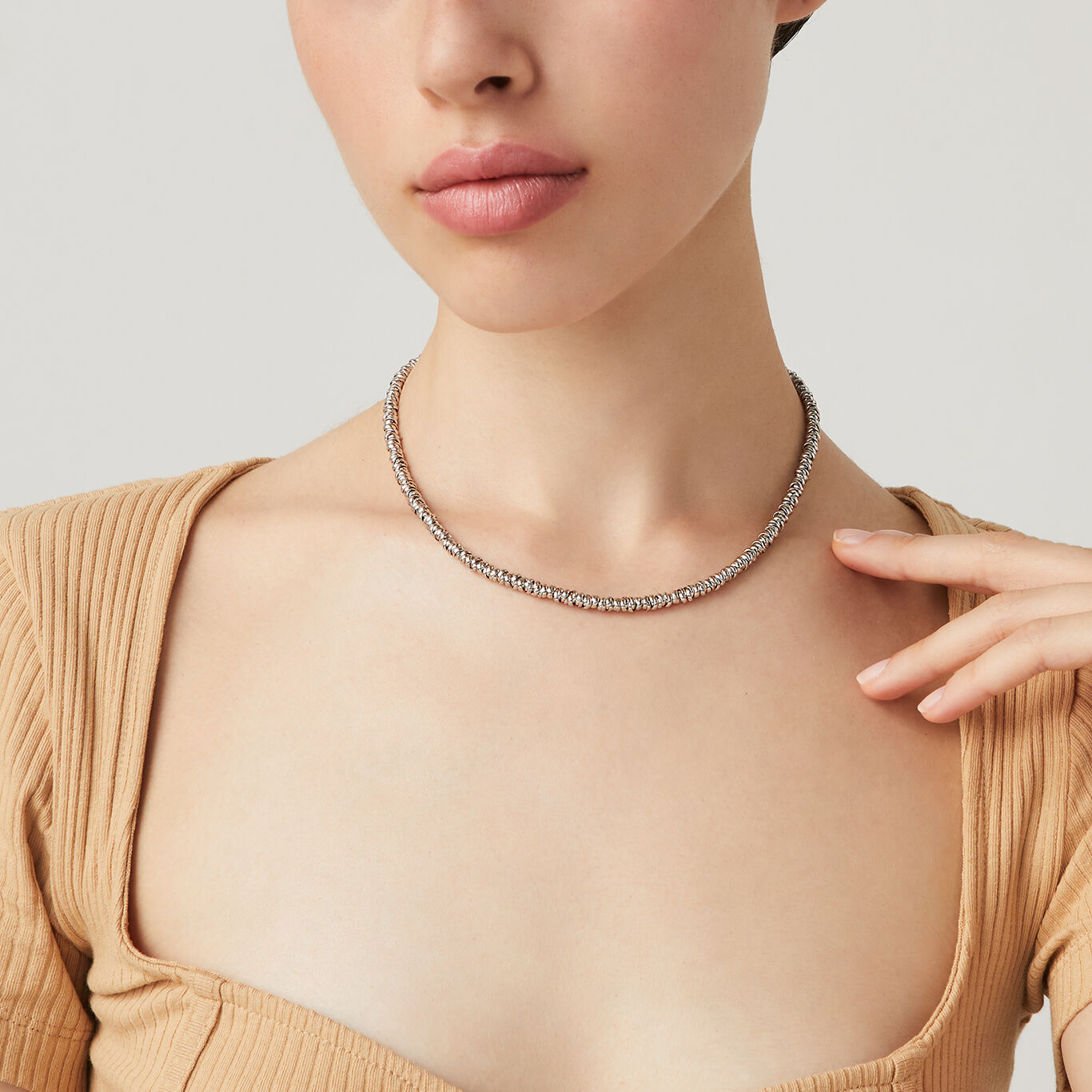 Knots Necklace, Necklace in Sterling Silver_image number 1_Giovanni Raspini