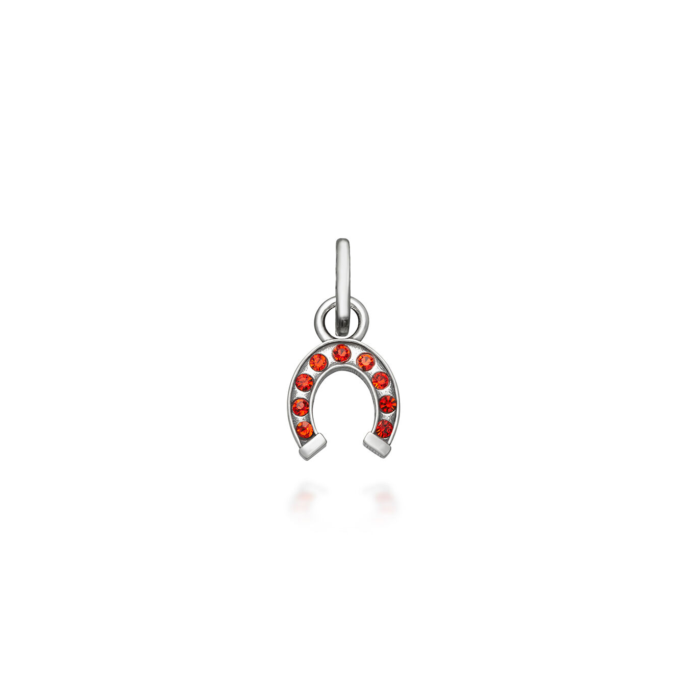 Minicharm Herradura Cristal Rojo