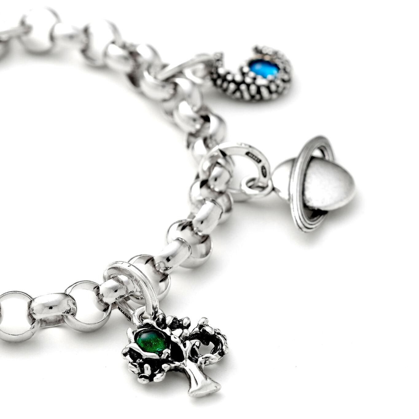 Tree Of Life Color Charm, Charm in Sterling Silver and siamite_image number 1_Giovanni Raspini