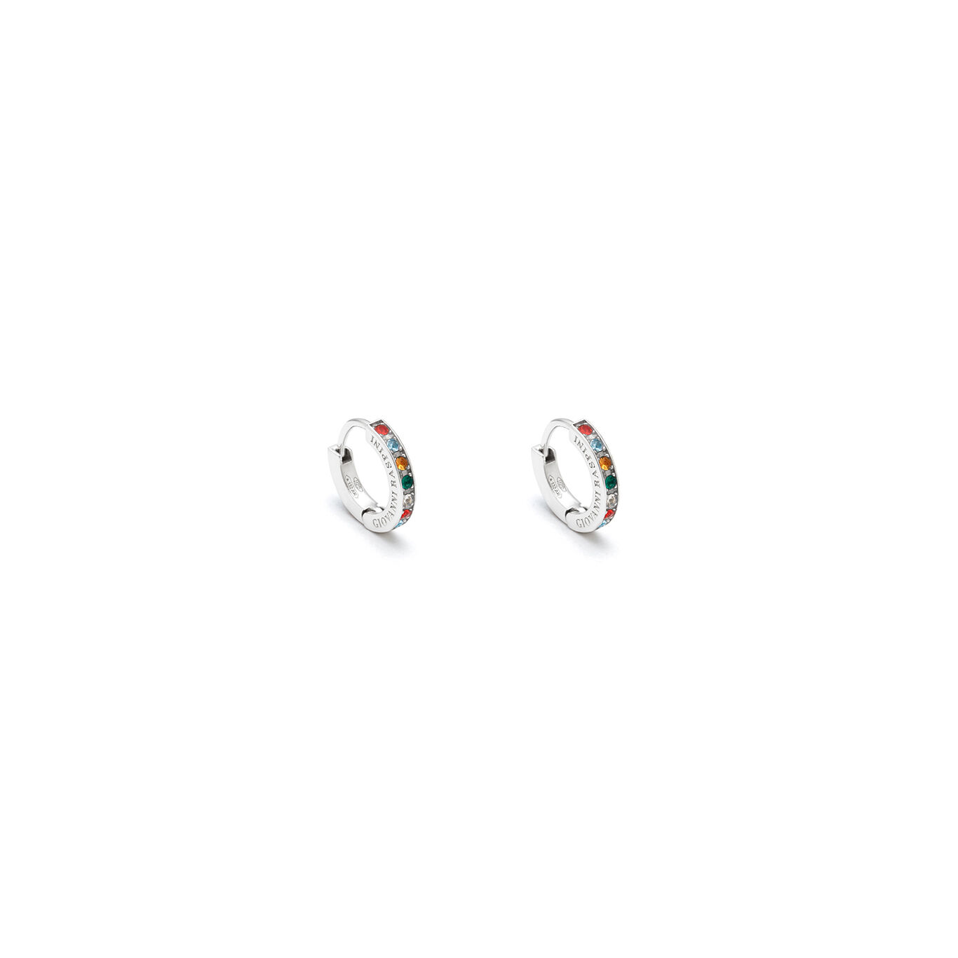 Orecchini Huggie Quadrati In Argento 925 Con Zirconia – Cerchio Piccolo E Luccicante A1843