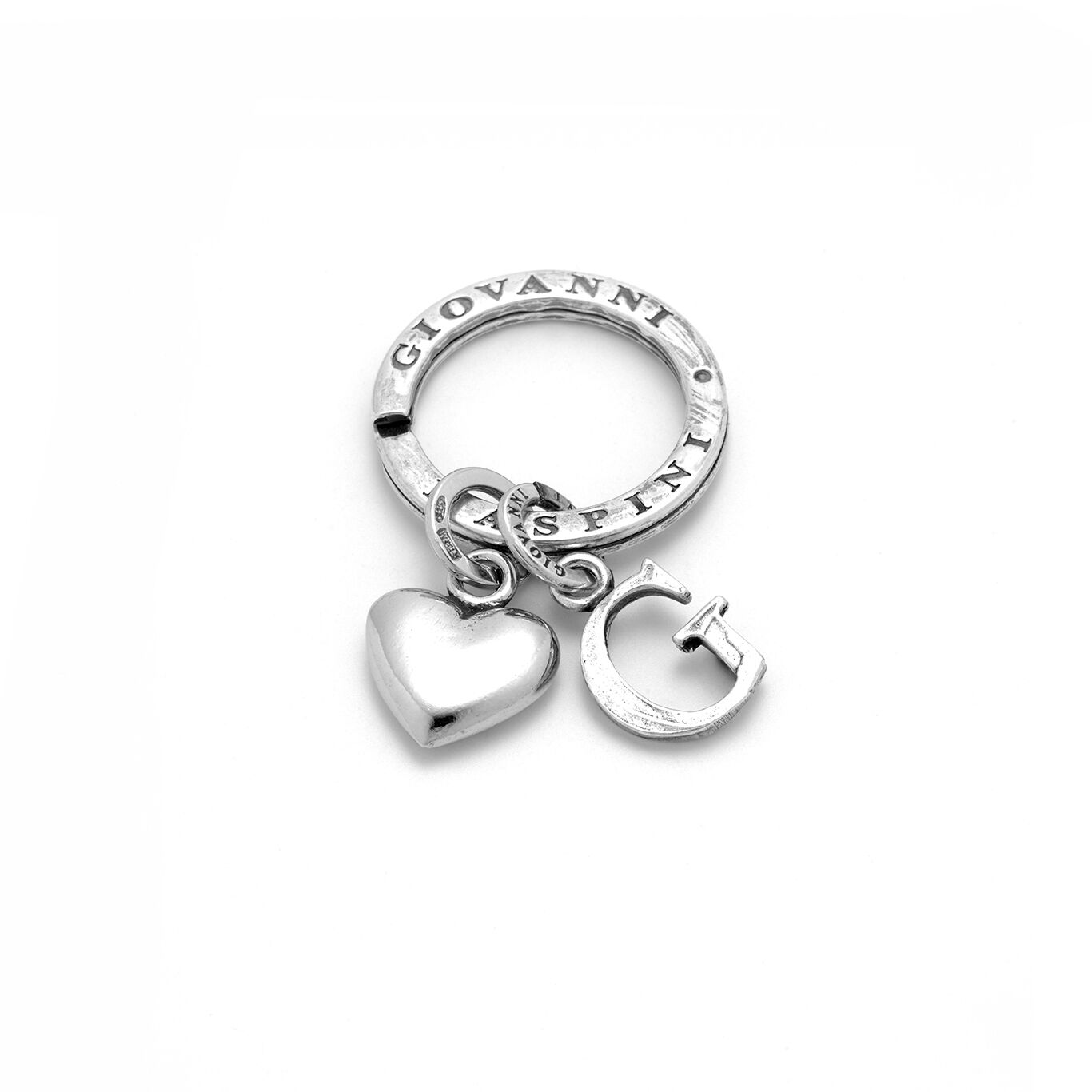 Key Ring with Heart and Letter G