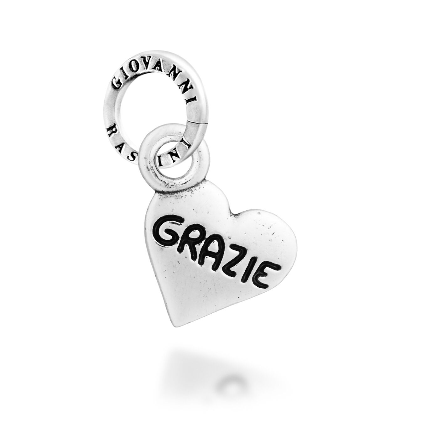 Heart "Grazie" Charm