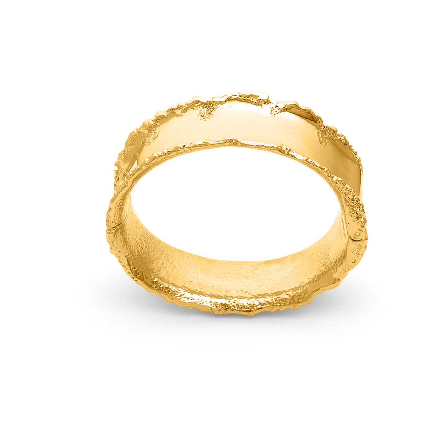 Yuma Big Bangle in 18 k gold-plated bronze | Giovanni Raspini
