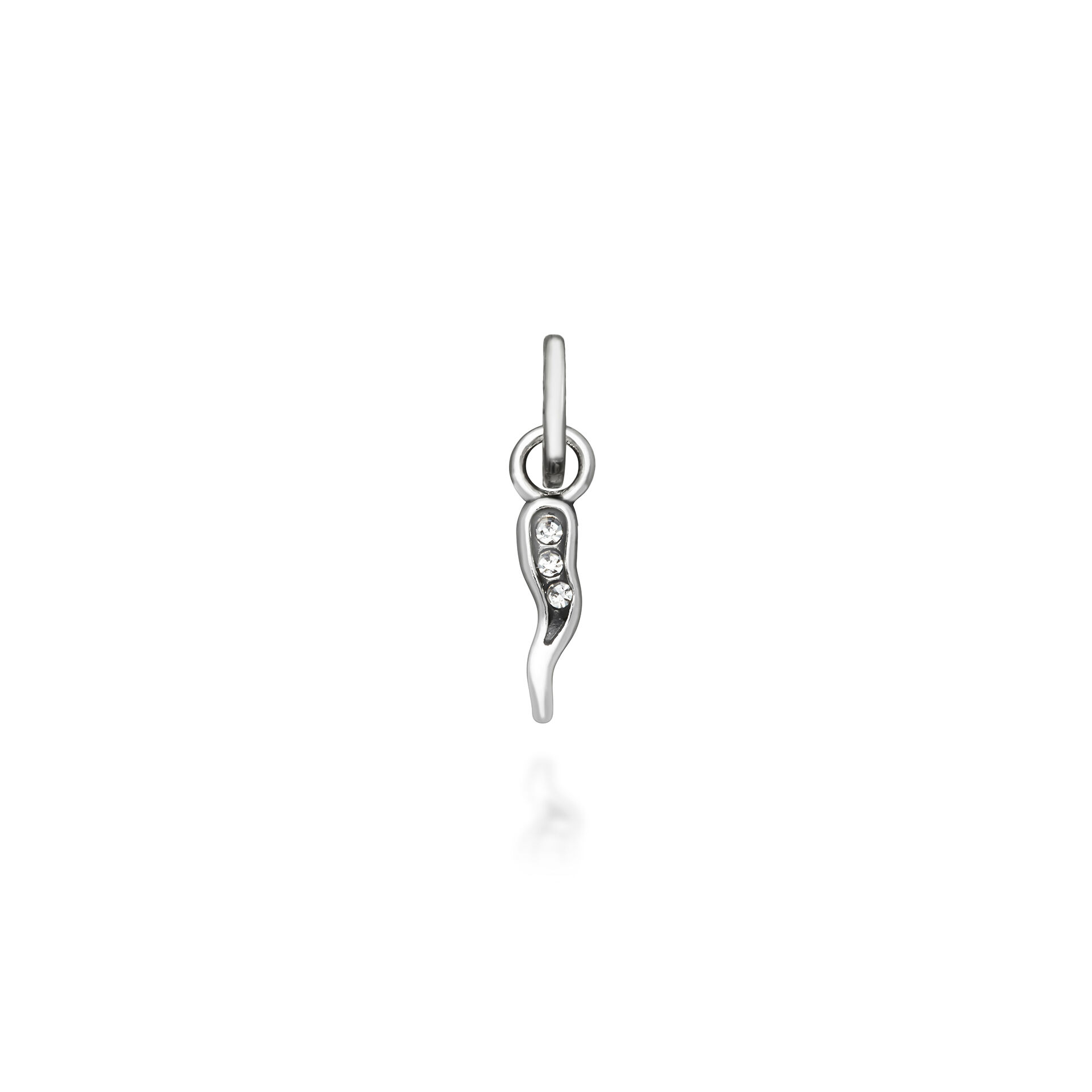 Italian Horn Crystal Mini Charm image number 0