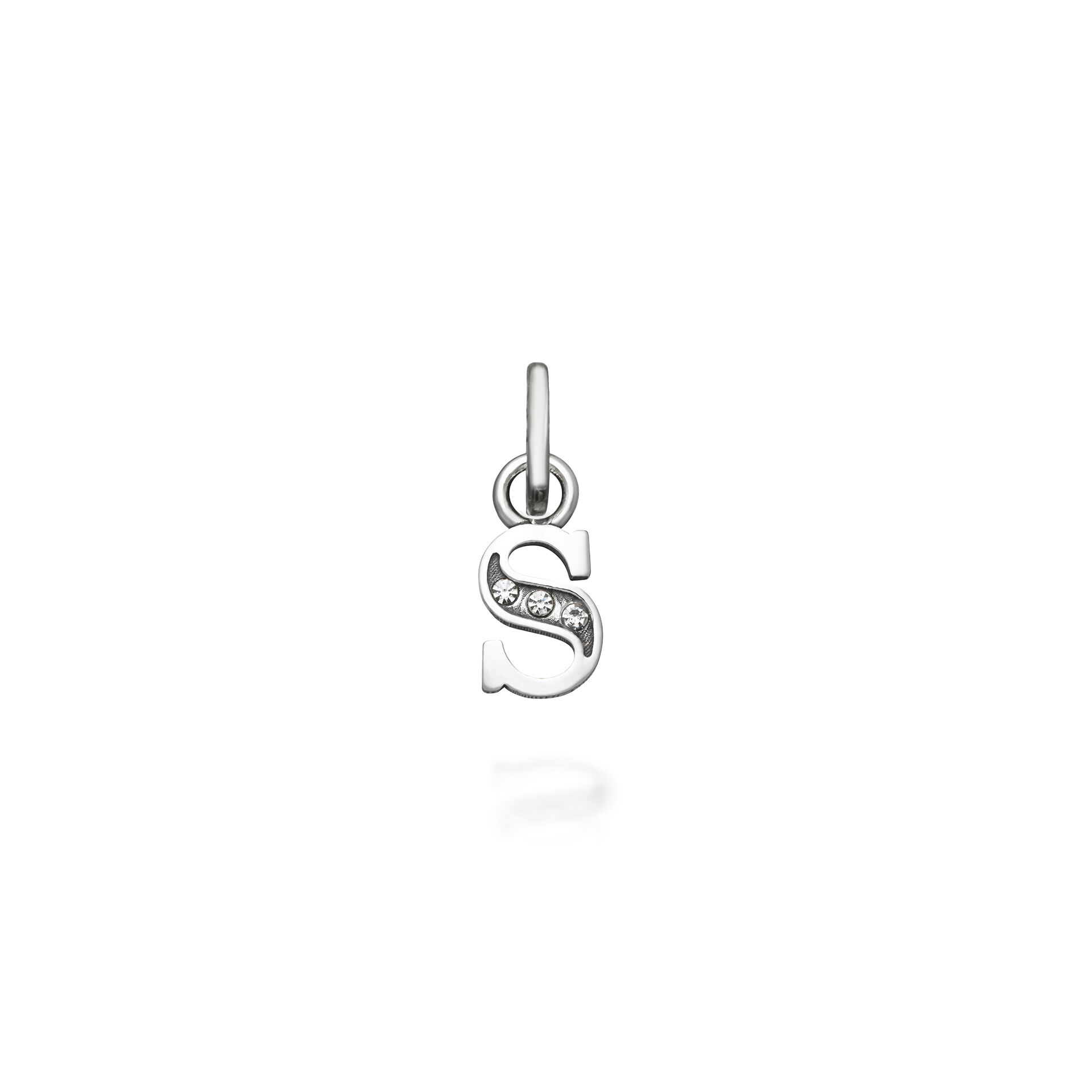 Mini Charm „S“ Crystal image number 0