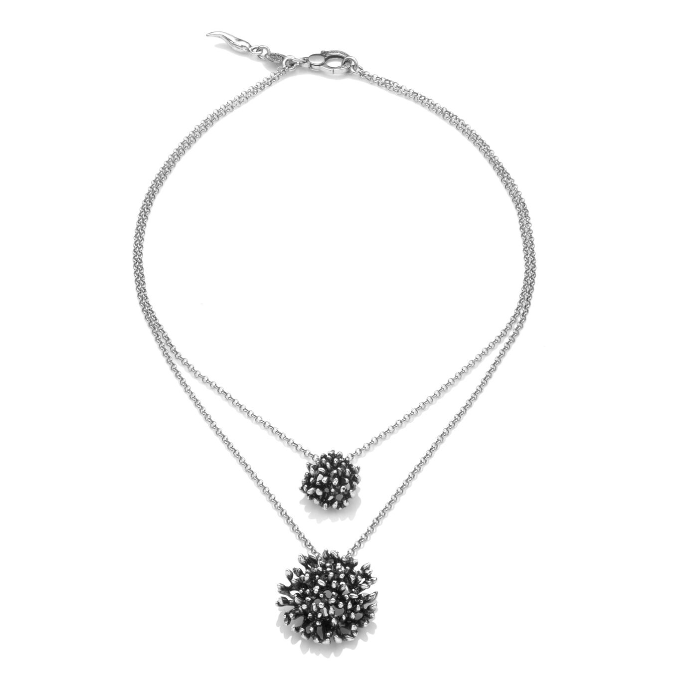 Berries Double Necklace in Sterling Silver Giovanni Raspini