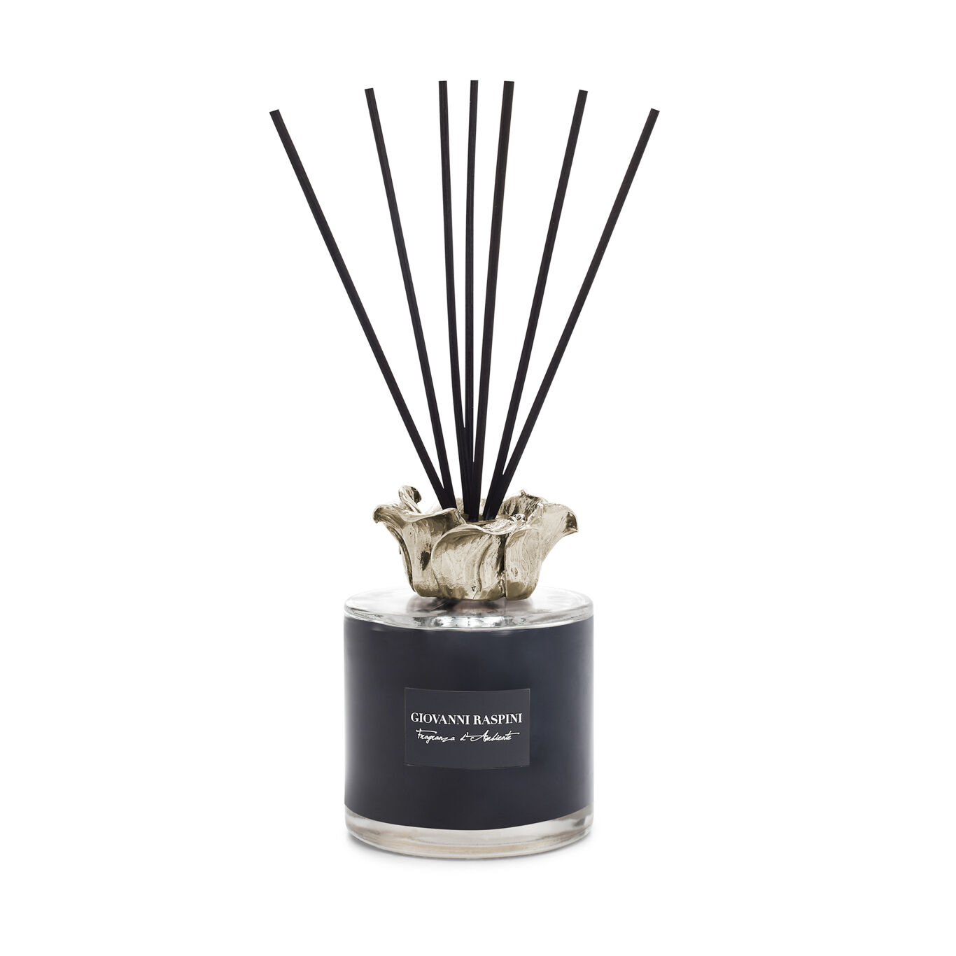 Flower Diffuser, Room fragrance Nero Divino with bronzobianco decoration_image number 1_Giovanni Raspini